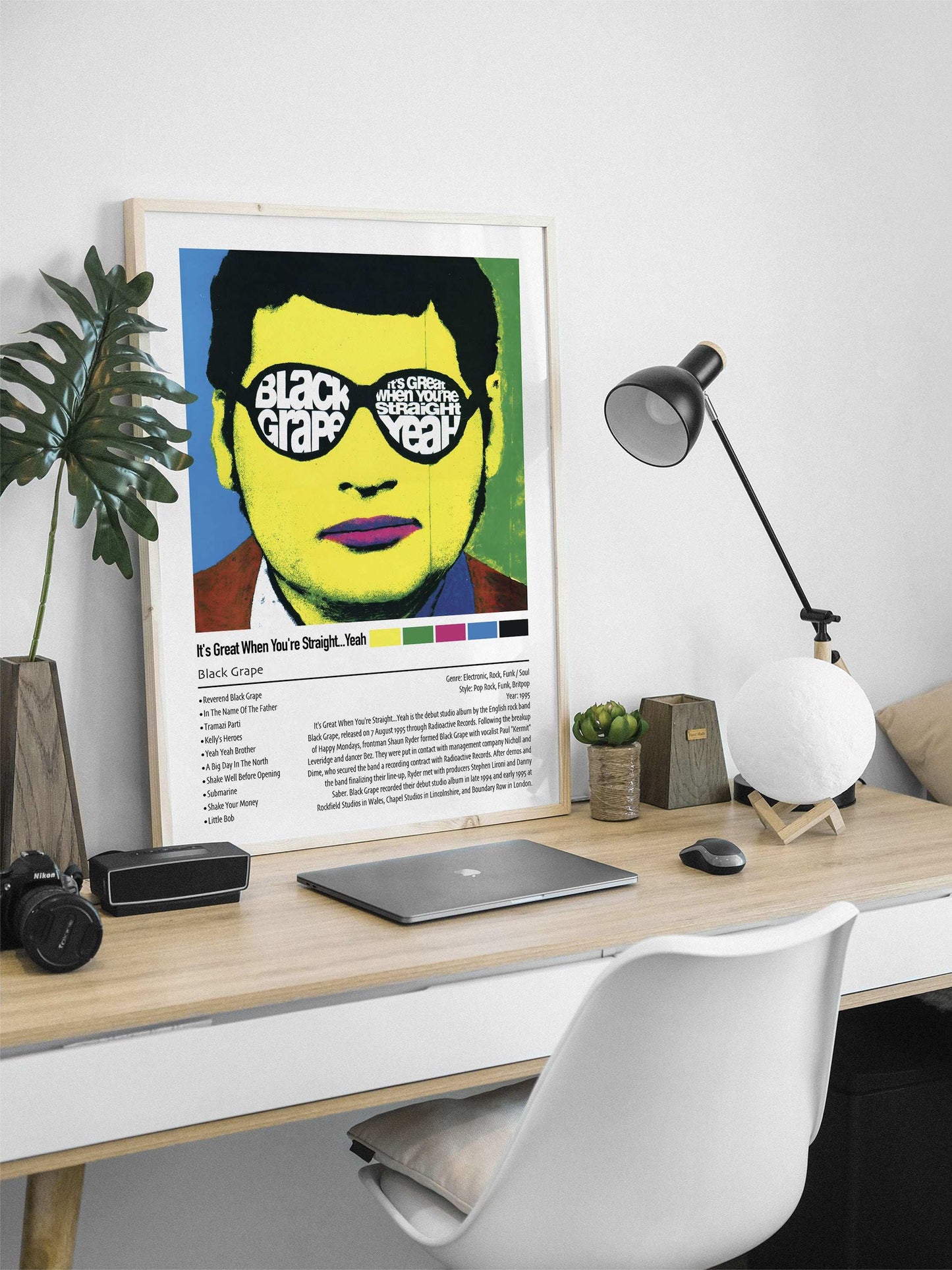 Black Grape | It's Great When You're Straight...Yeah | Custom Album Cover Poster Print