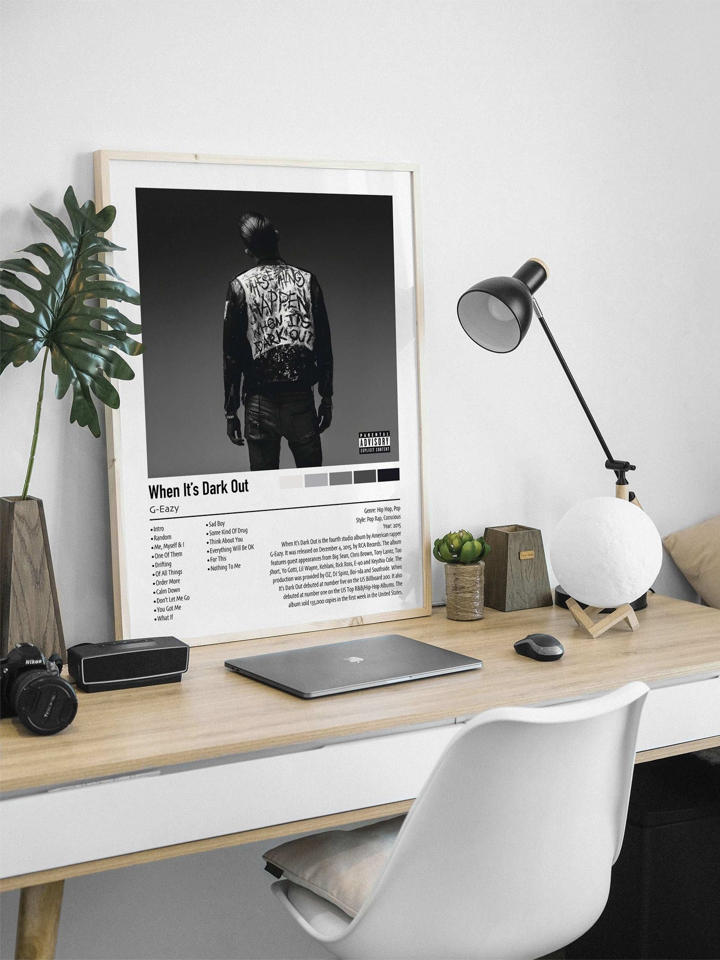 G-Eazy | When It's Dark Out | Custom Album Cover Poster Print