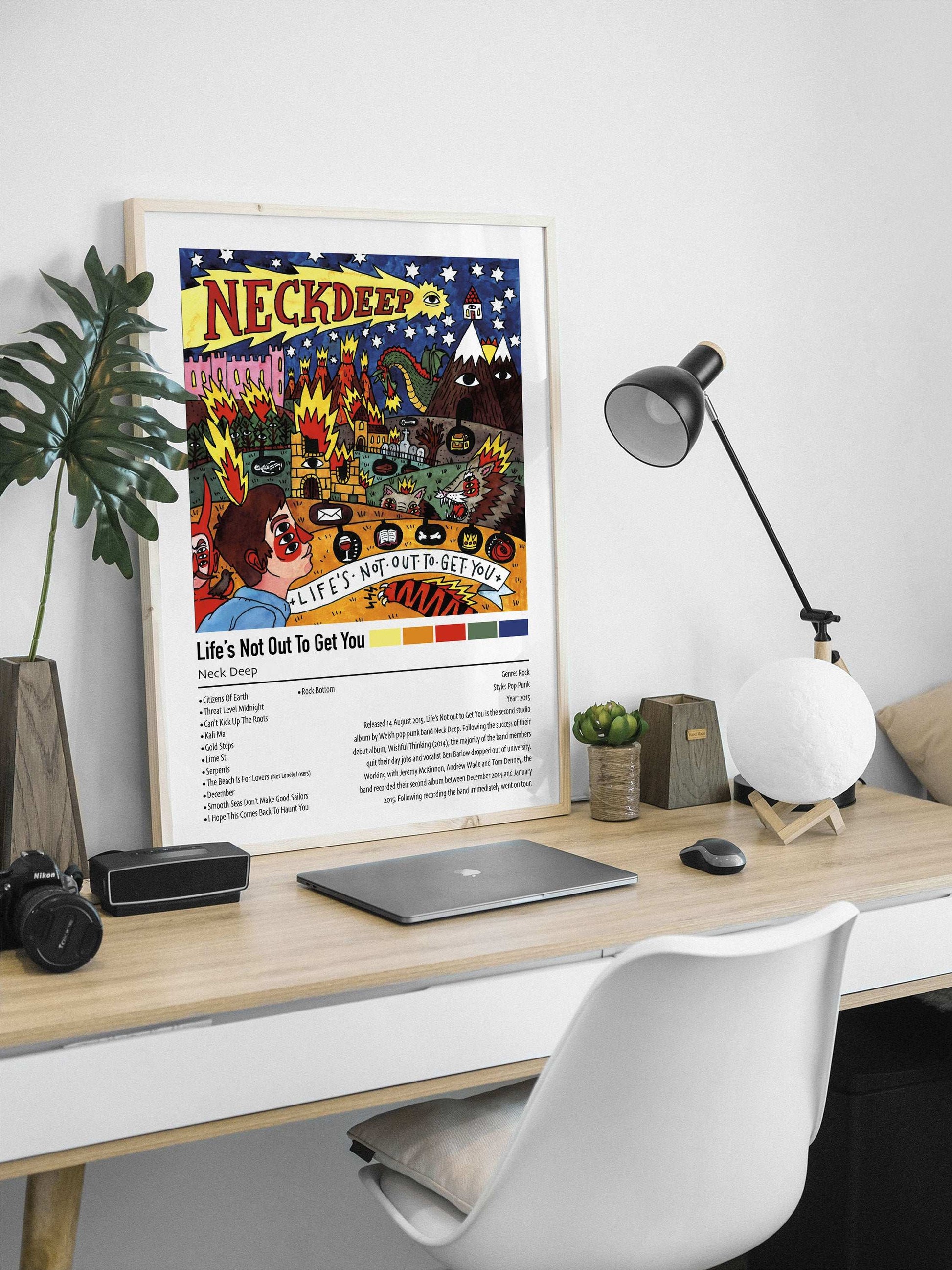 Neck Deep | Life's Not Out To Get You | Custom Album Cover Poster Print