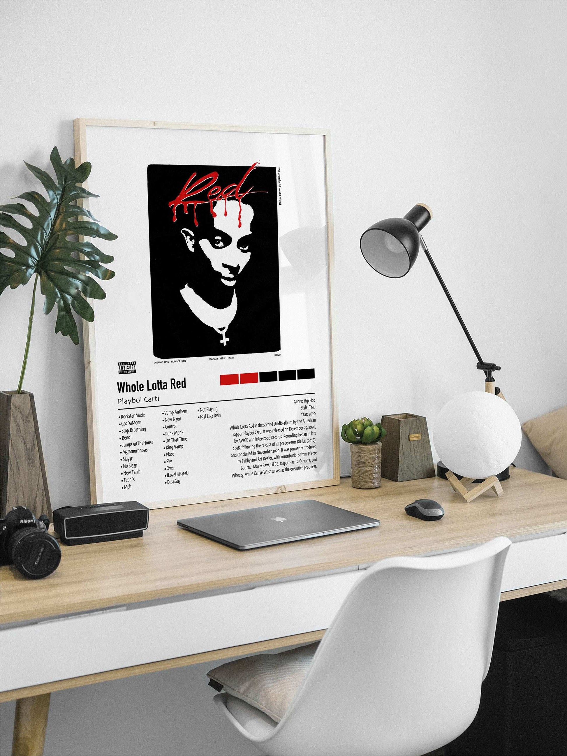 Playboi Carti | Whole Lotta Red | Custom Album Cover Poster Print