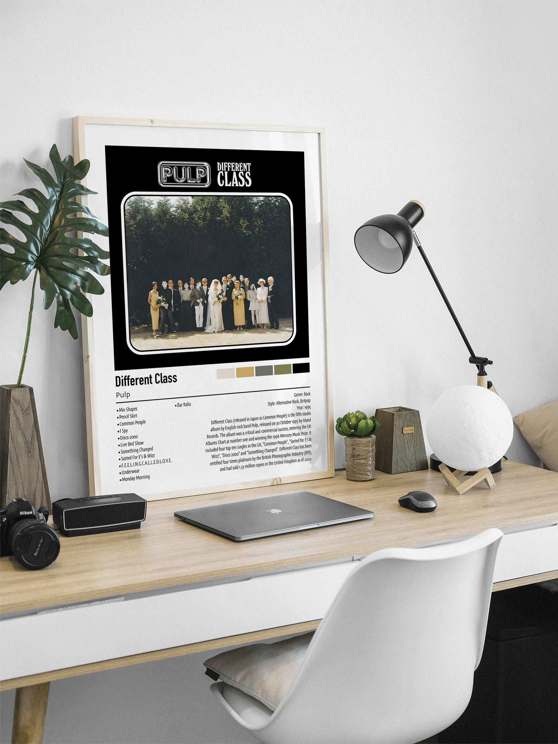 Pulp | Different Class | Custom Album Cover Poster Print