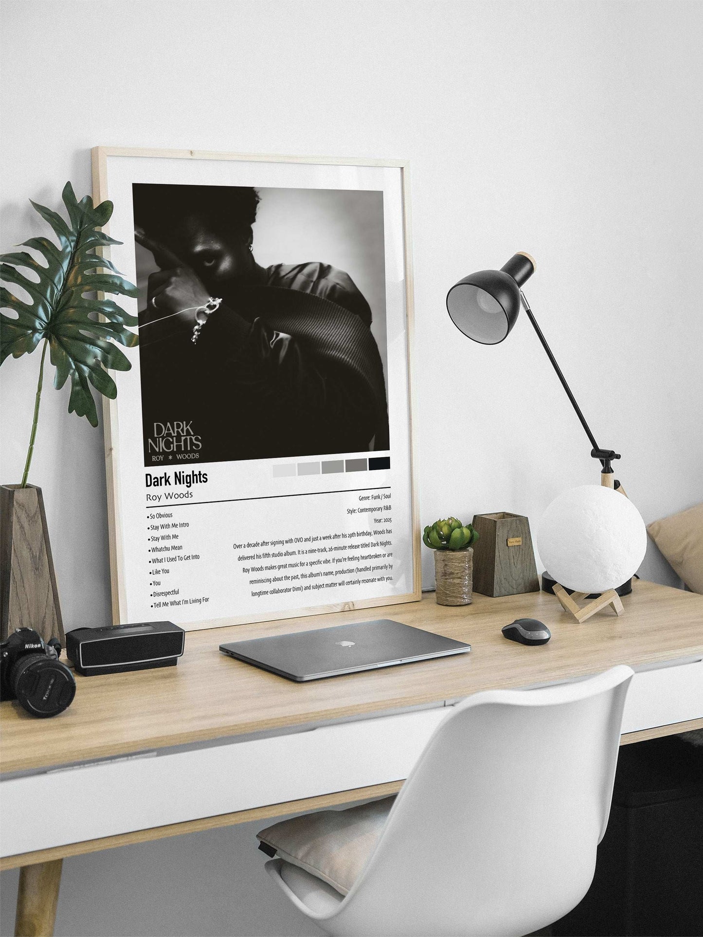 Roy Woods | Dark Nights | Custom Album Cover Poster Print