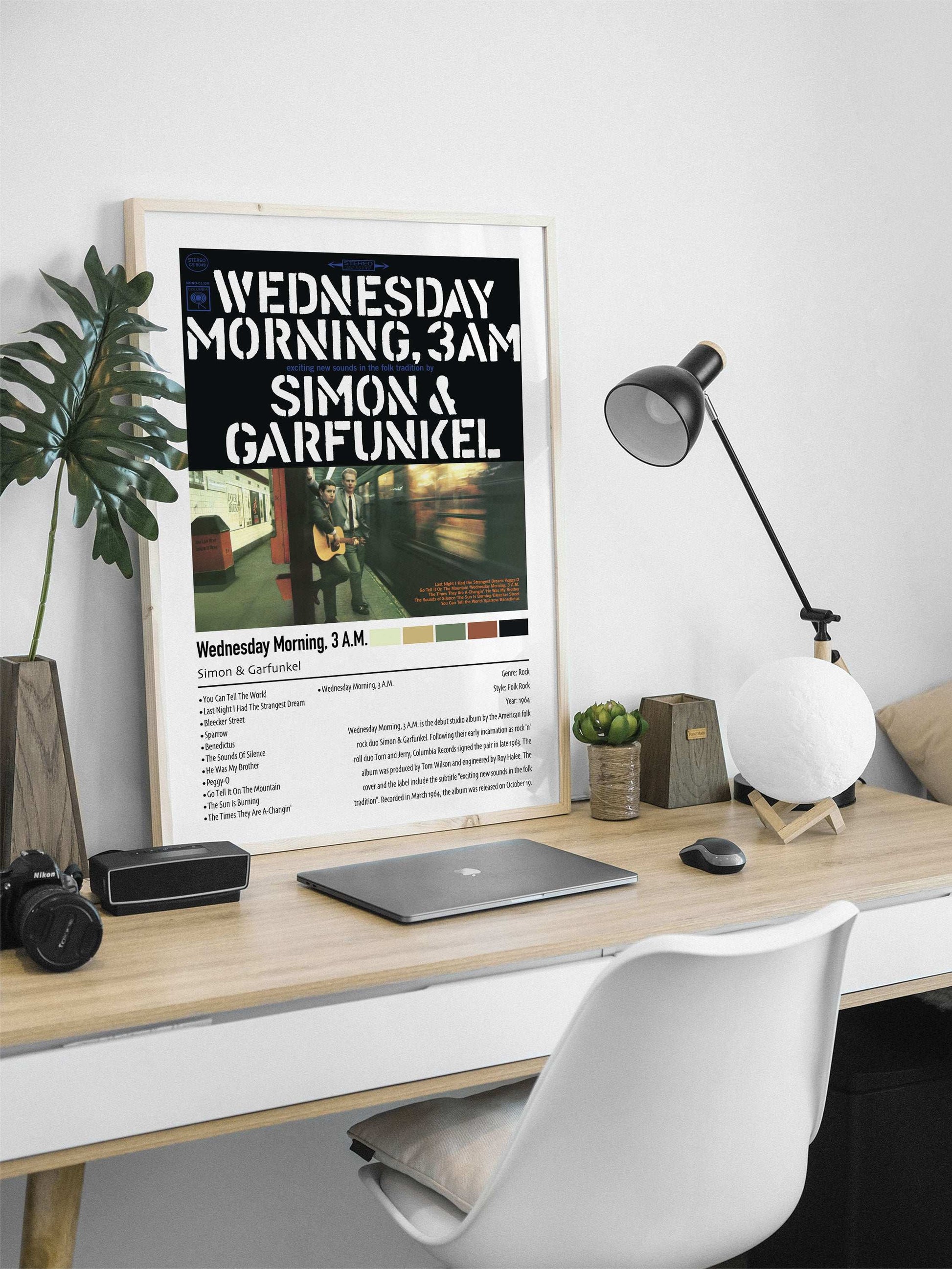 Simon & Garfunkel | Wednesday Morning, 3 A.M. | Custom Album Cover Poster Print