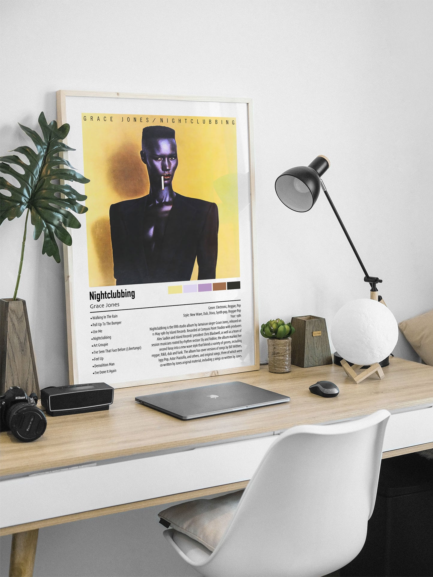 Grace Jones | Nightclubbing | Custom Album Cover Poster Print