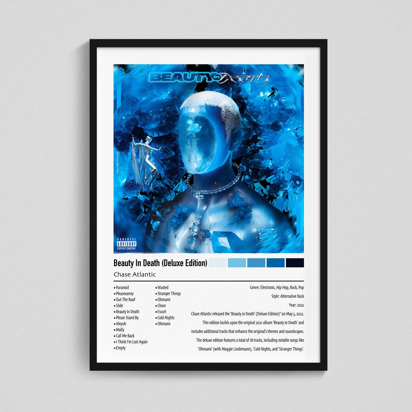 Chase Atlantic | Beauty In Death (Deluxe Edition) | Custom Album Cover Poster Print