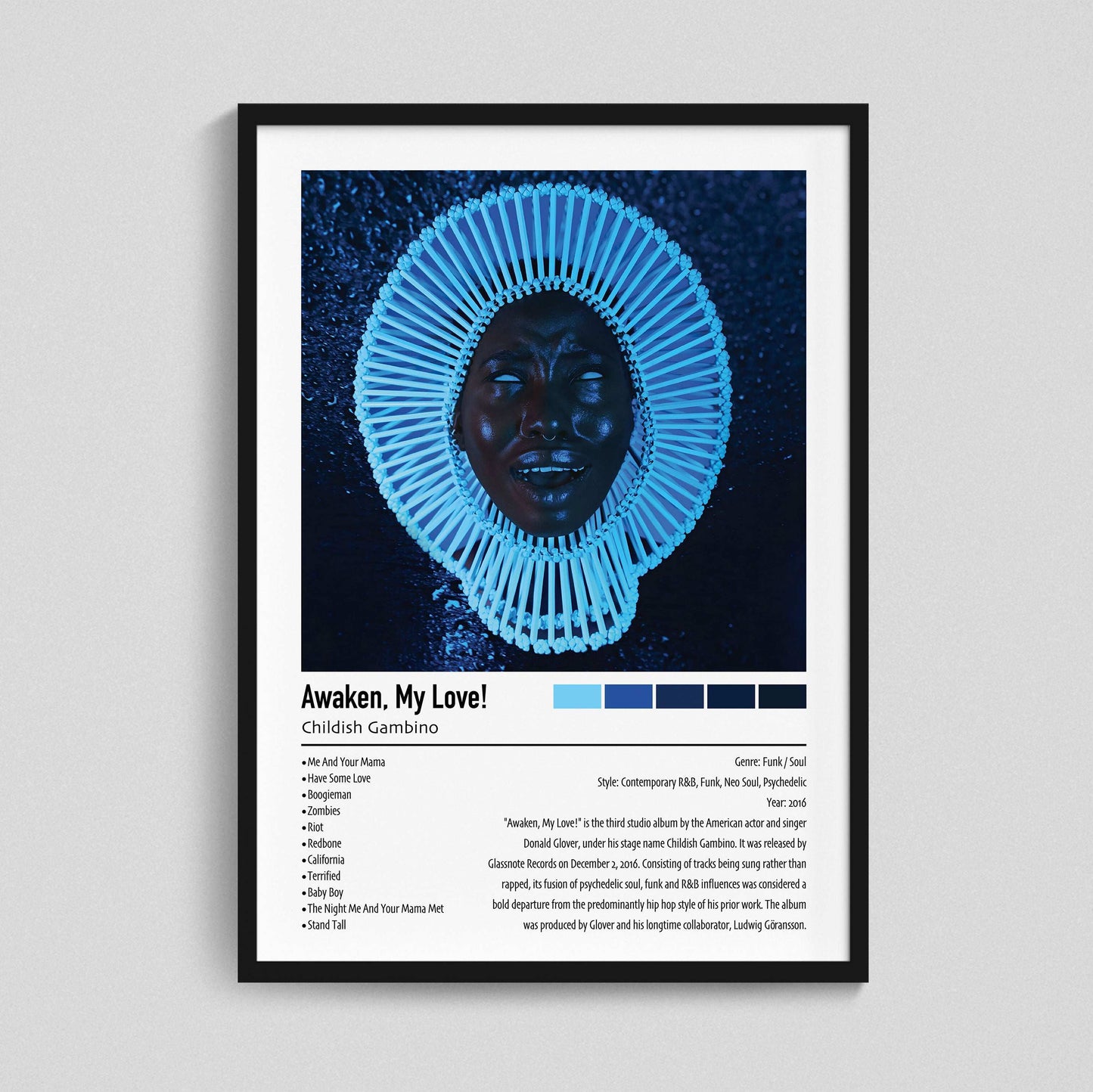 Childish Gambino | Awaken, My Love! | Custom Album Cover Poster Print