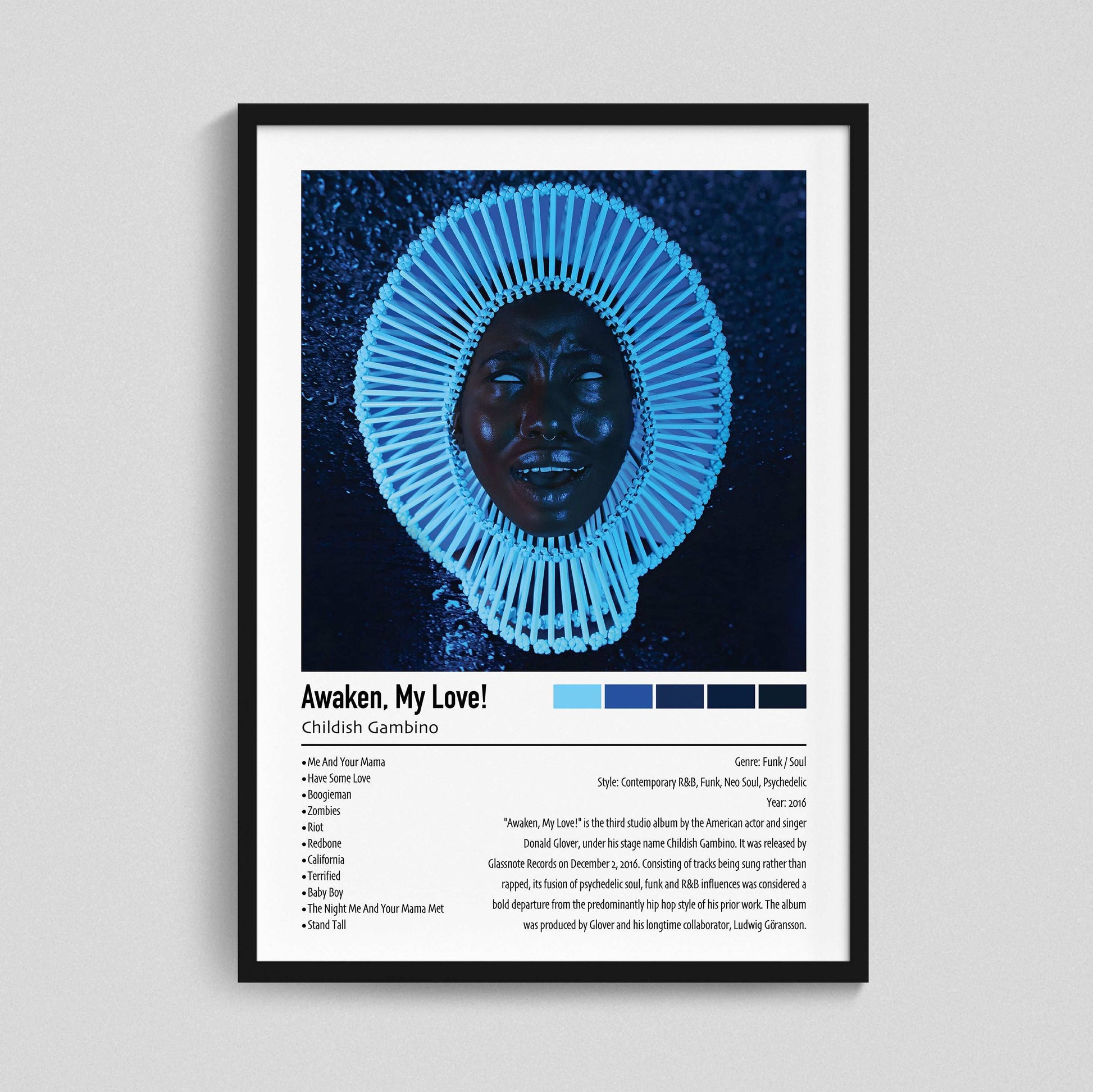 Childish Gambino | Awaken, My Love! | Custom Album Cover Poster Print