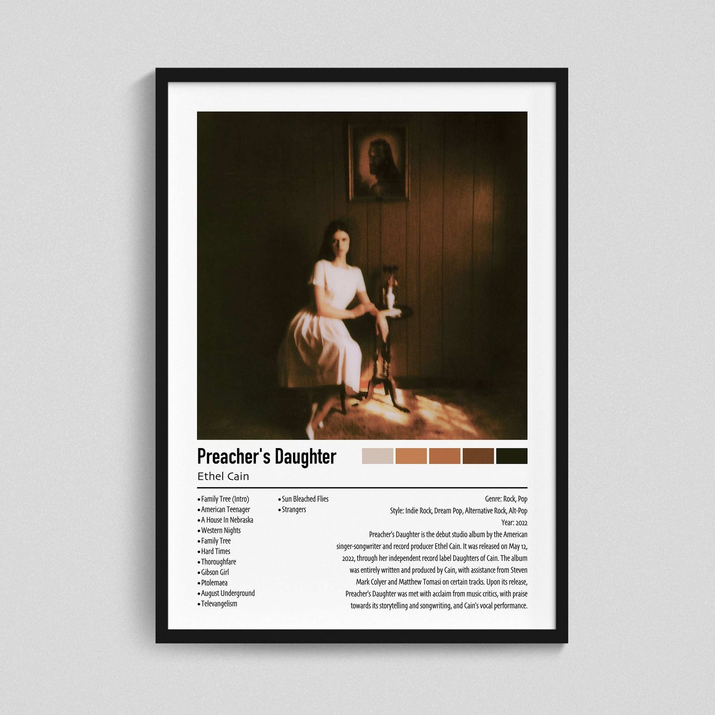 Ethel Cain | Preacher's Daughter | Custom Album Cover Poster Print