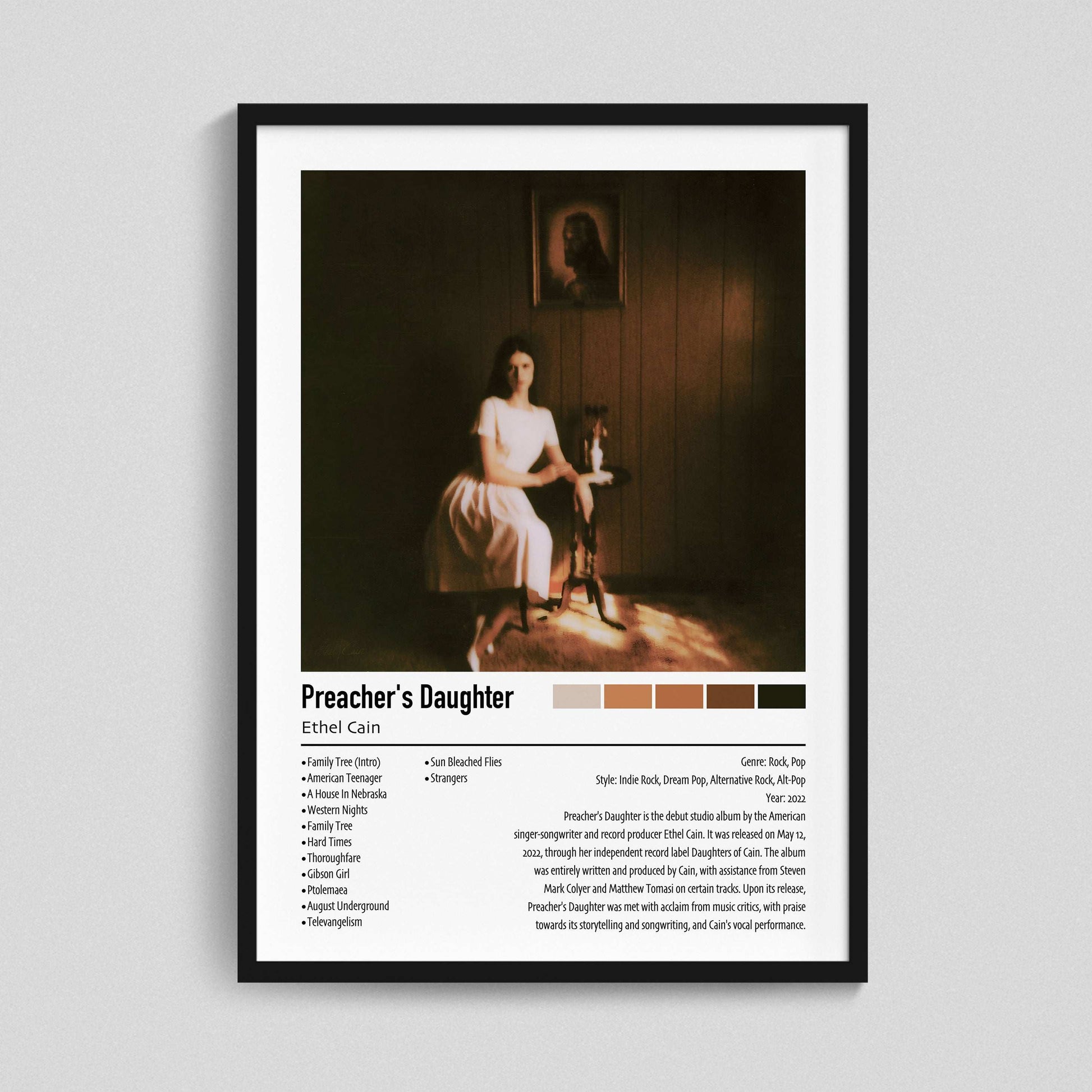 Ethel Cain | Preacher's Daughter | Custom Album Cover Poster Print