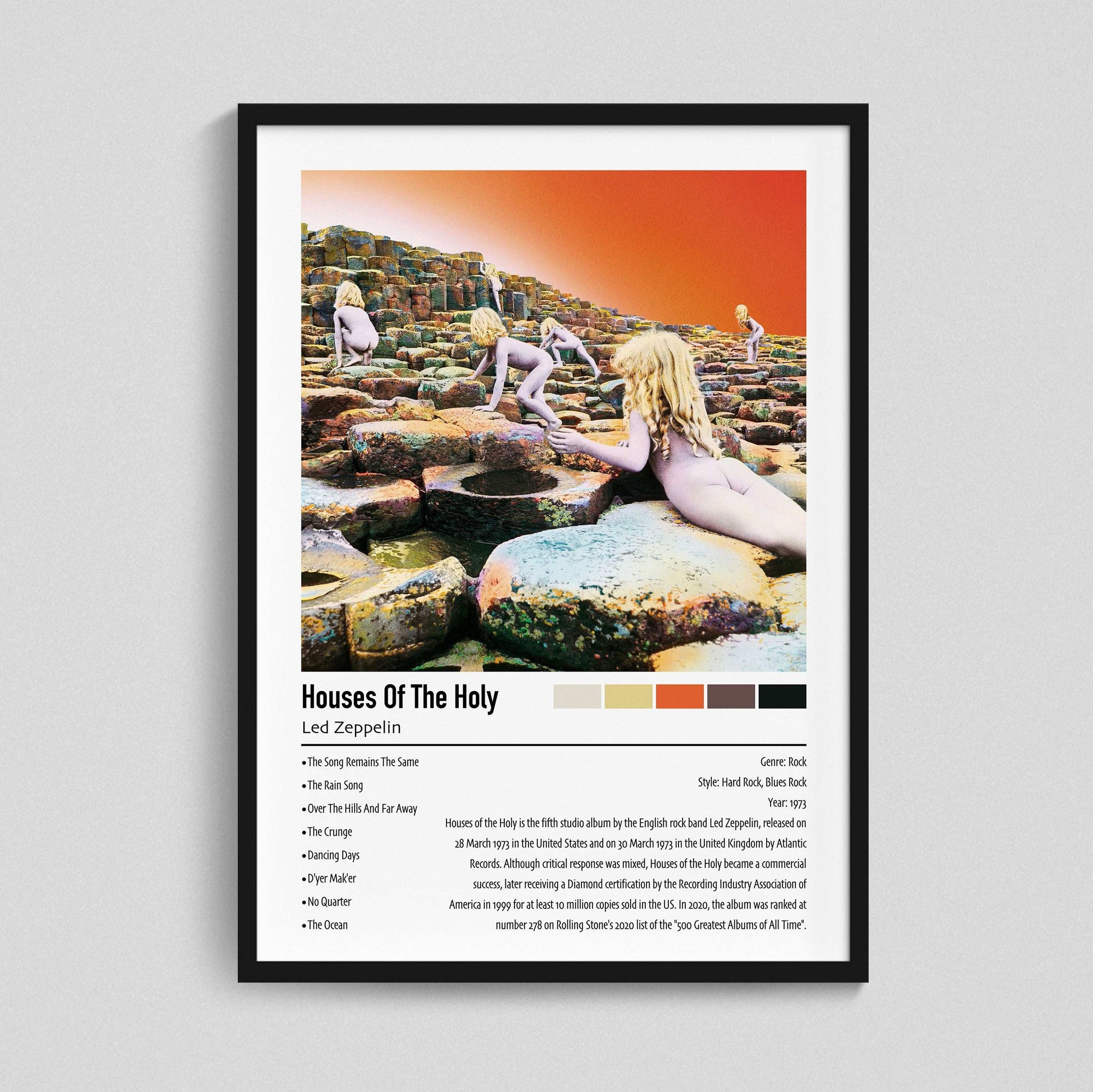Led Zeppelin | House Of The Holy | Custom Album Cover Poster Print