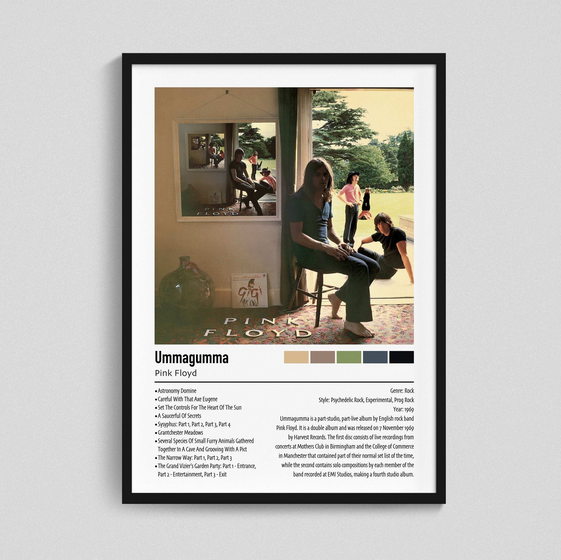 Pink Floyd | Ummagumma | Custom Album Cover Poster Print