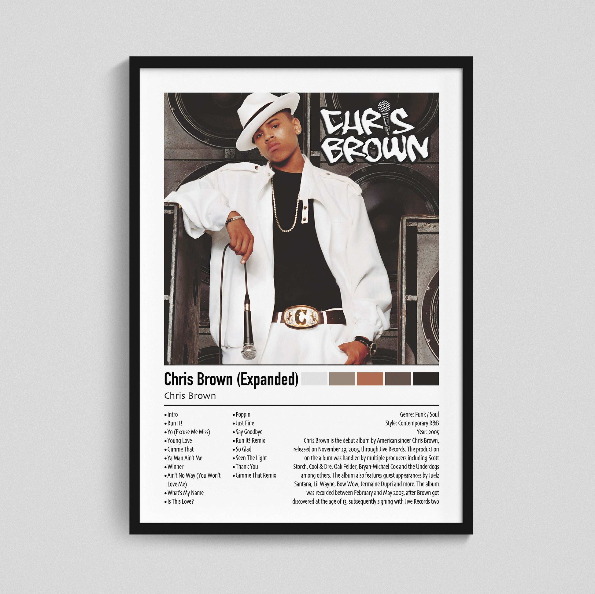 Chris Brown | Chris Brown (Expanded) | Custom Album Cover Poster Print