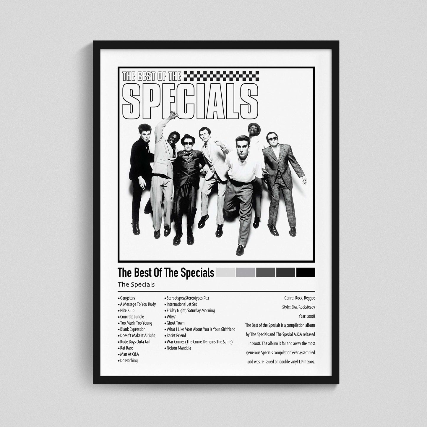 The Specials | The Best of The Specials | Custom Album Cover Poster Print