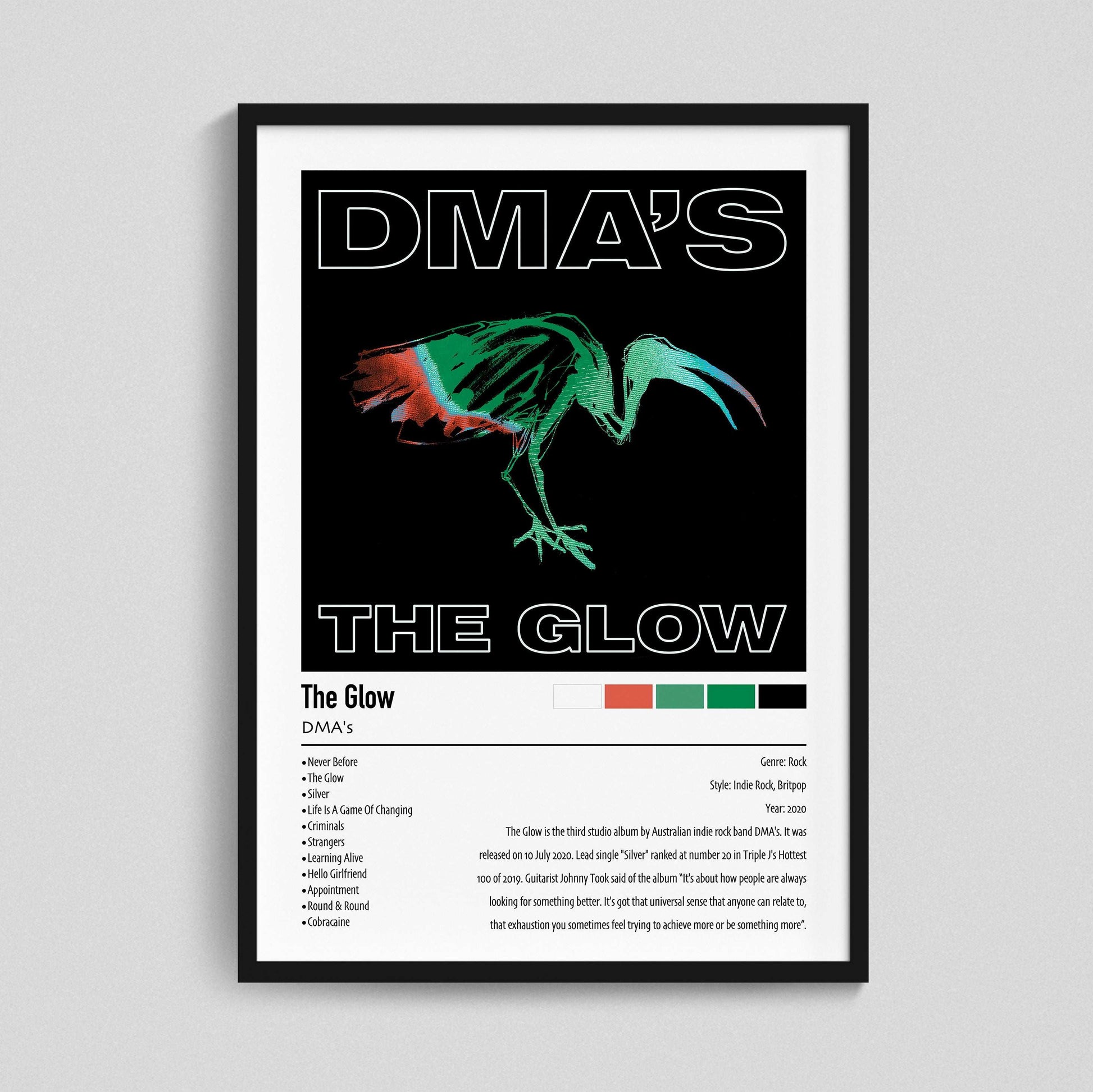 DMA's | The Glow | Custom Album Cover Poster Print