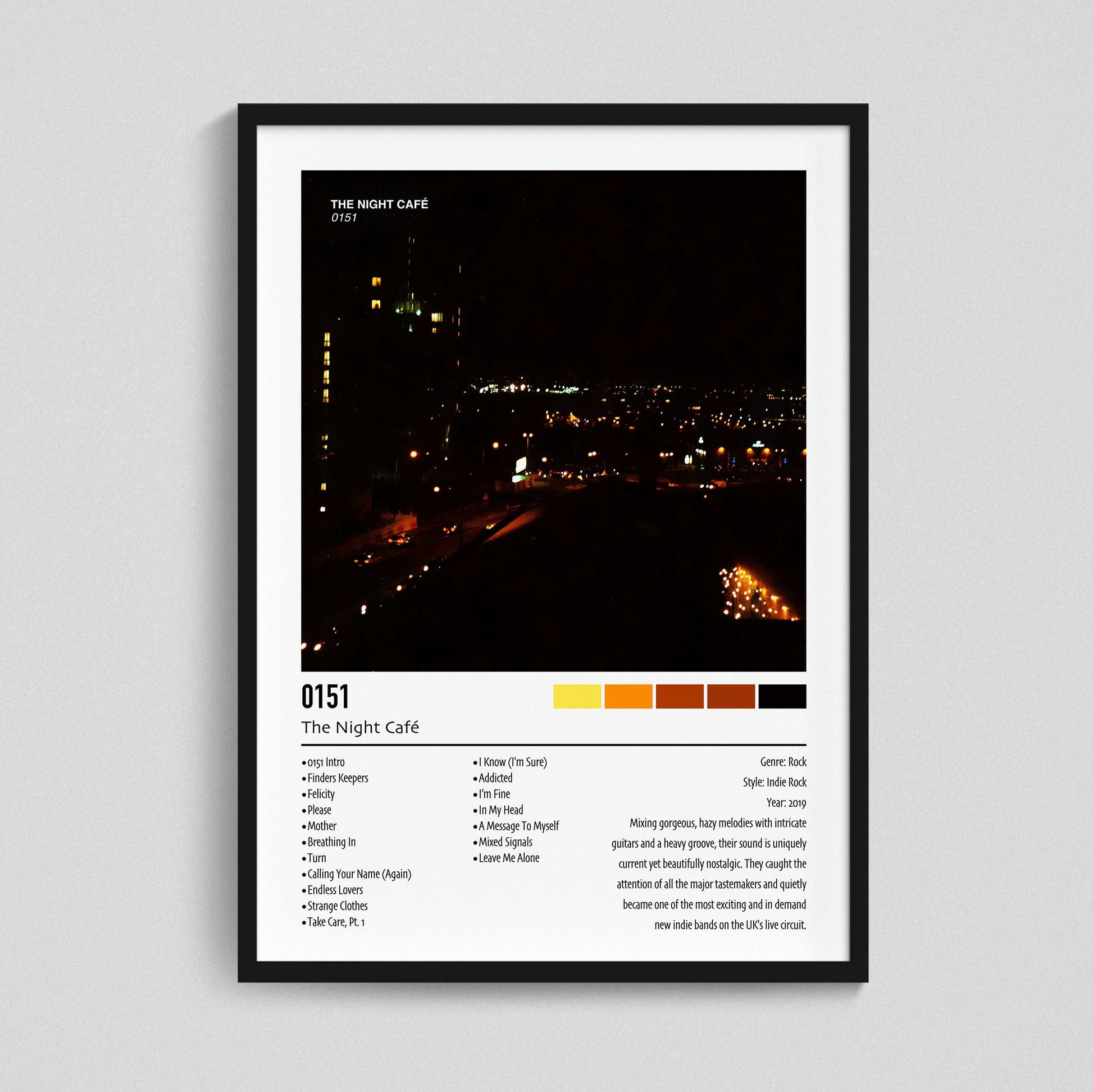 The Night Café | 0151 | Custom Album Cover Poster Print