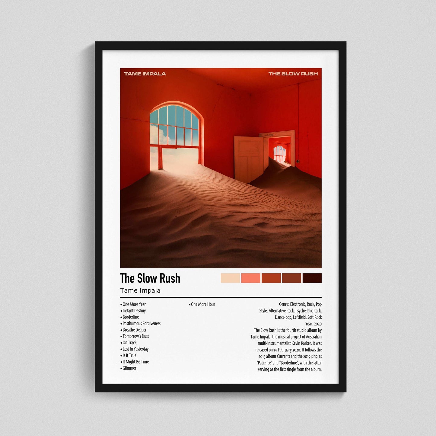 Tame Impala | The Slow Rush | Custom Album Cover Poster Print