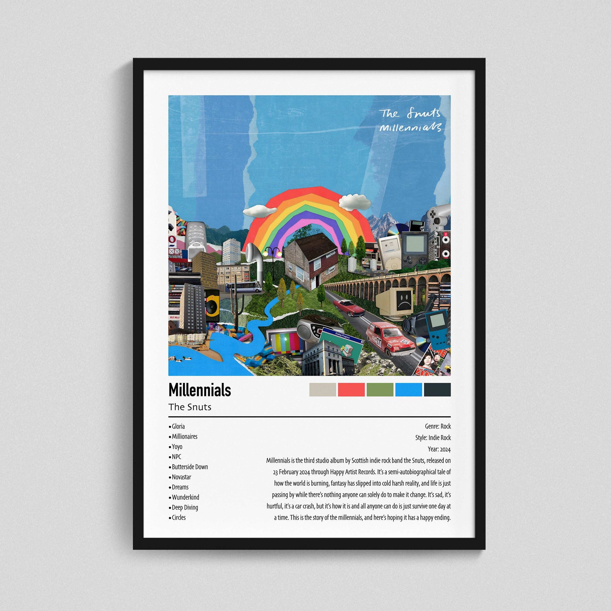 The Snuts | Millennials | Custom Album Cover Poster Print