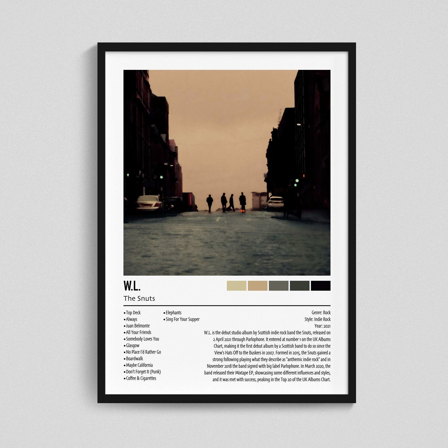 The Snuts | W.L. | Custom Album Cover Poster Print