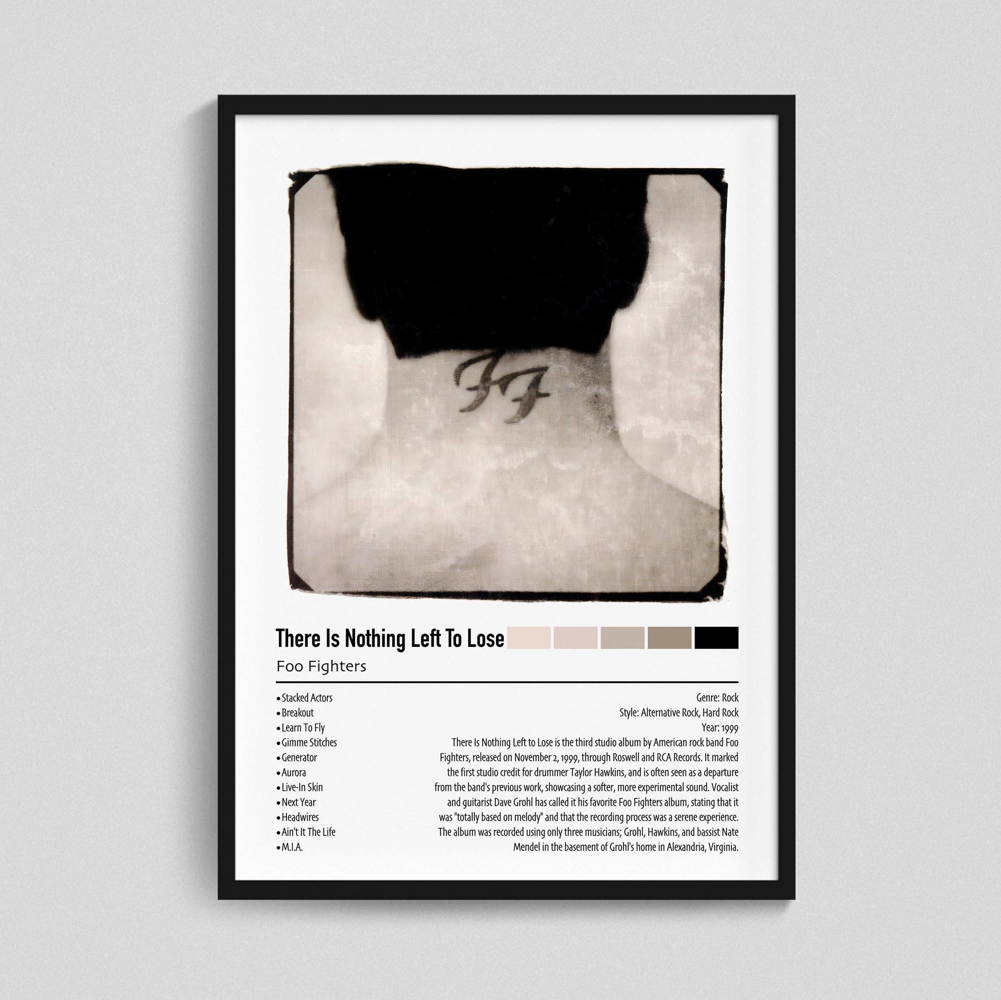 Foo Fighters | There Is Nothing Left To Lose | Custom Album Cover Poster Print