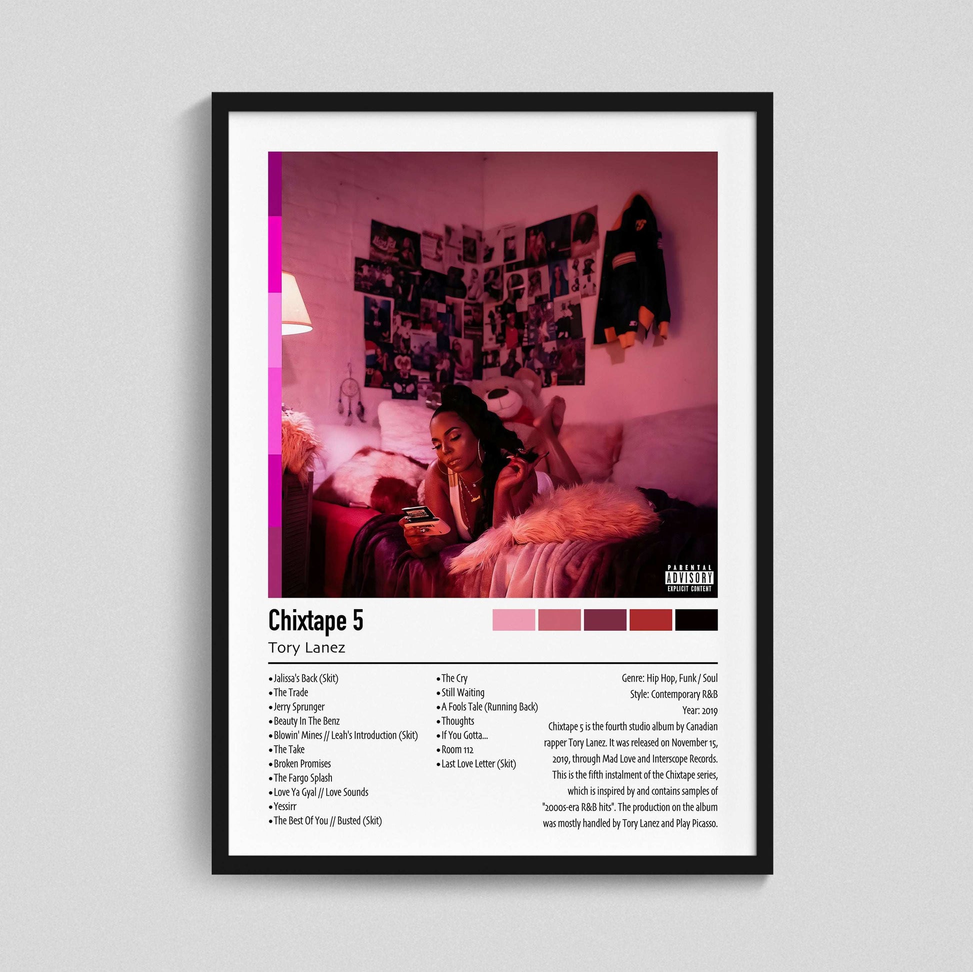 Torey Lanez | Chixtape 5 | Custom Album Cover Poster Print