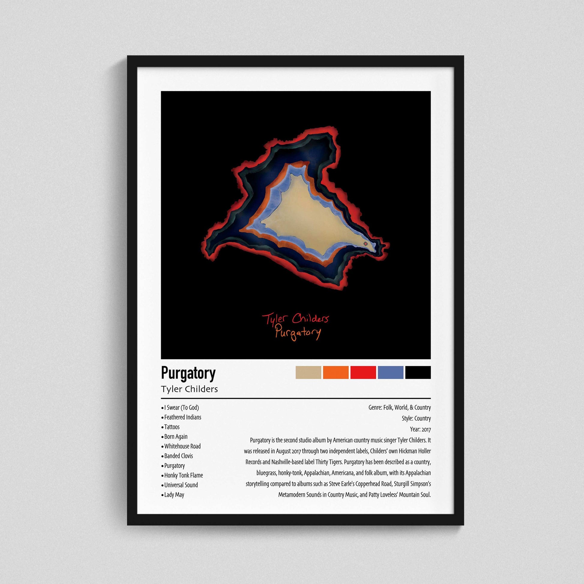 Tyler Childers | Purgatory | Custom Album Cover Poster Print