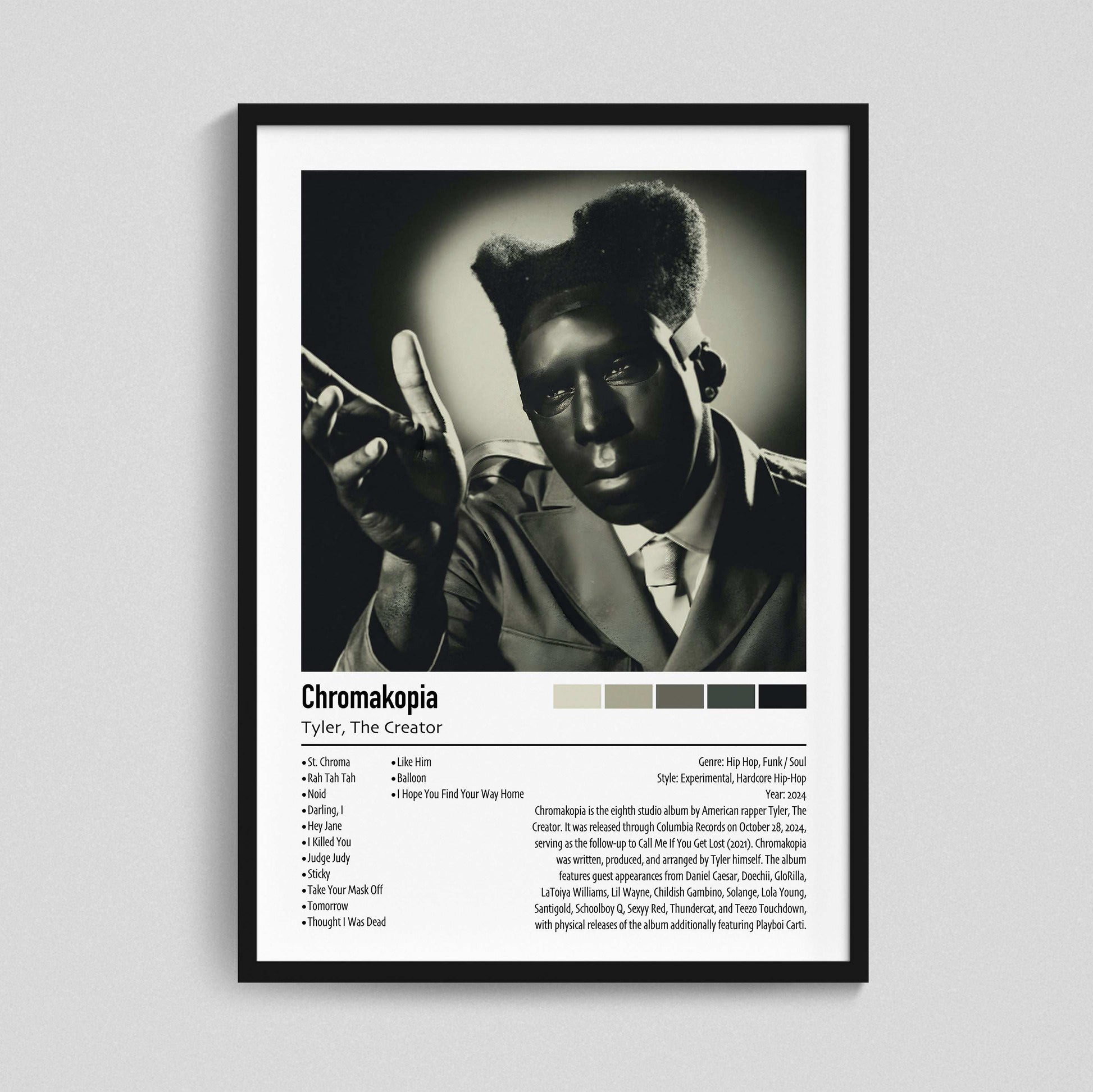 Tyler, The Creator | Chromakopia | Custom Album Cover Poster Print