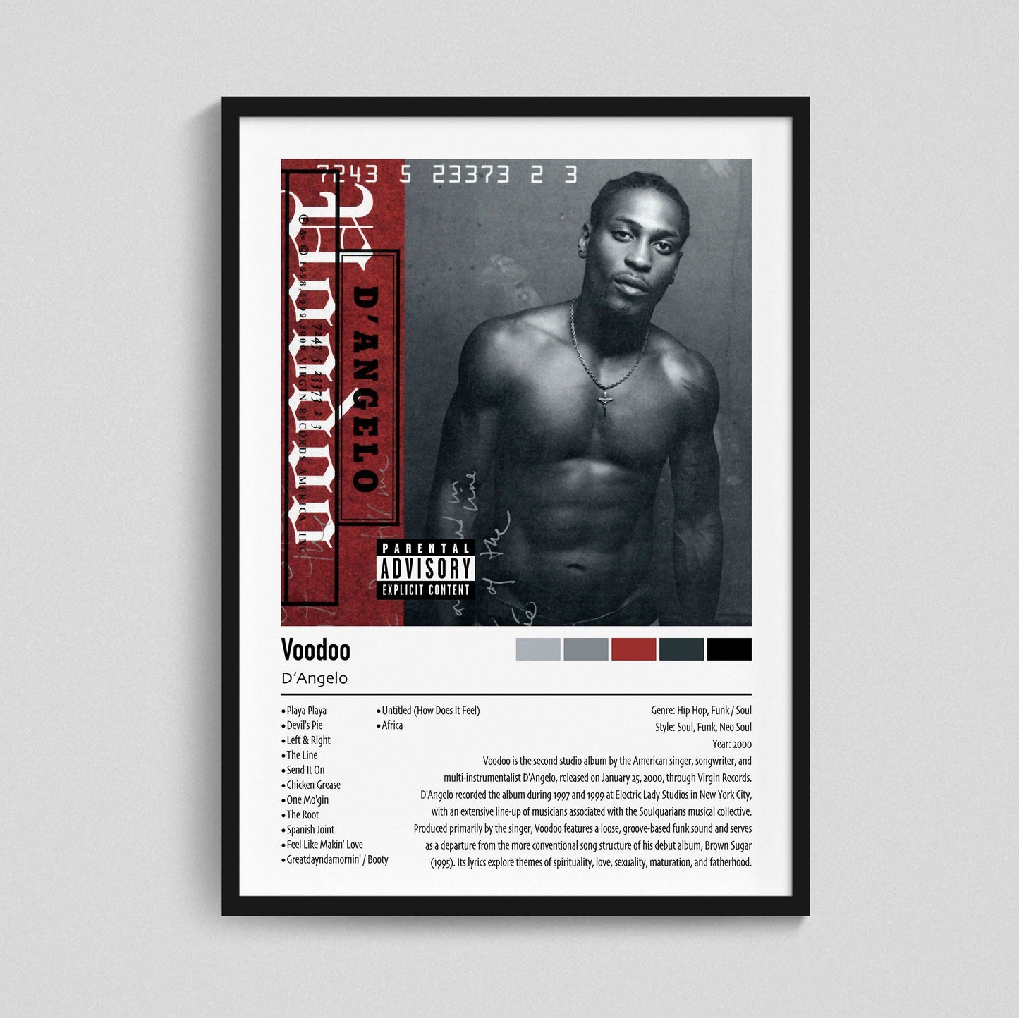 D'Angelo | Voodoo | Custom Album Cover Poster Print