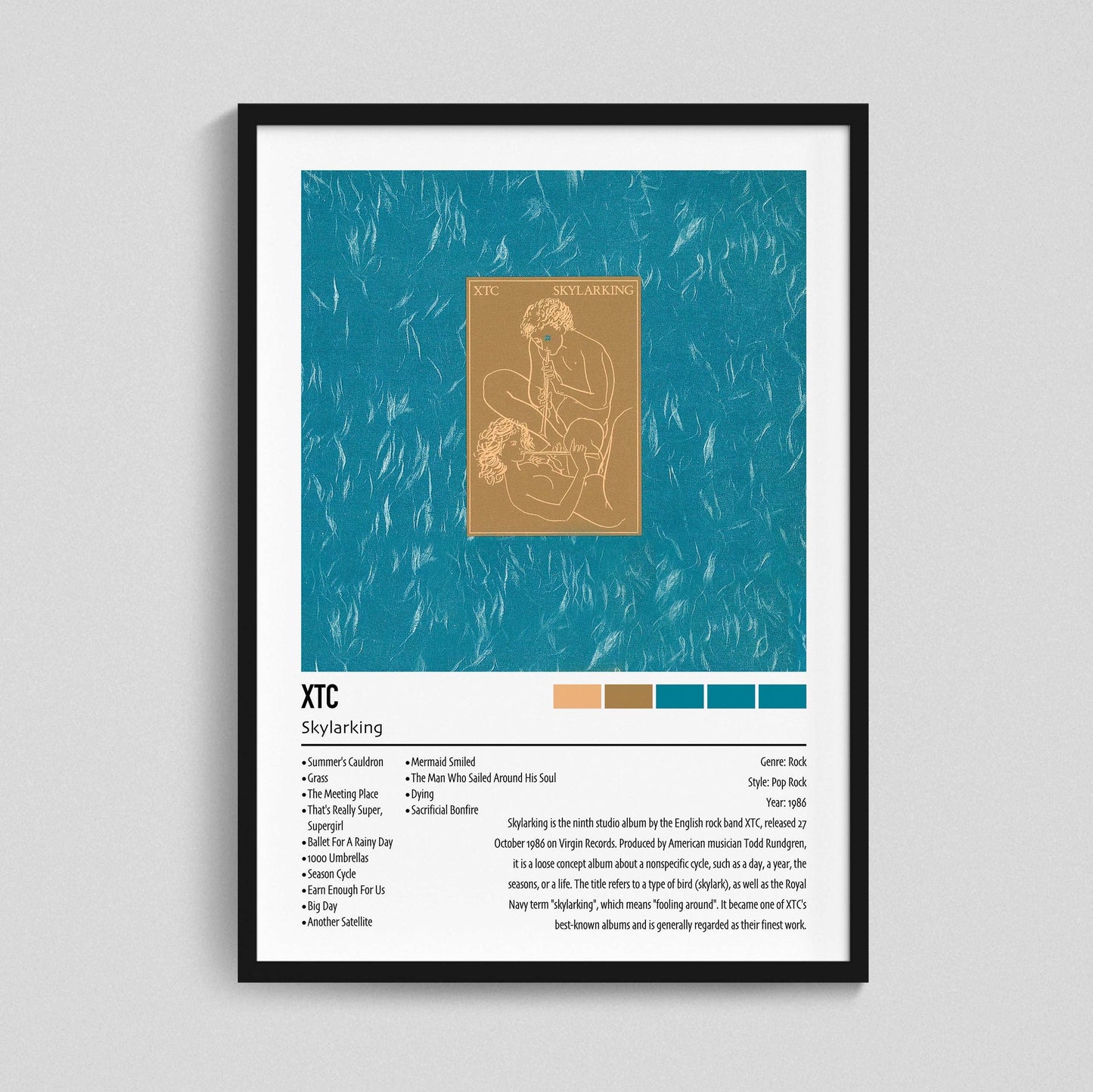 Skylarking | XTC | Custom Album Cover Poster Print