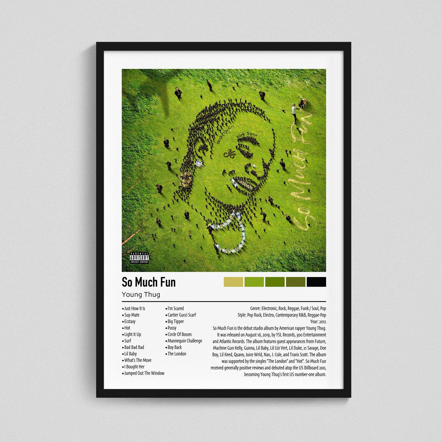 Young Thug | So Much Fun | Custom Album Cover Poster Print