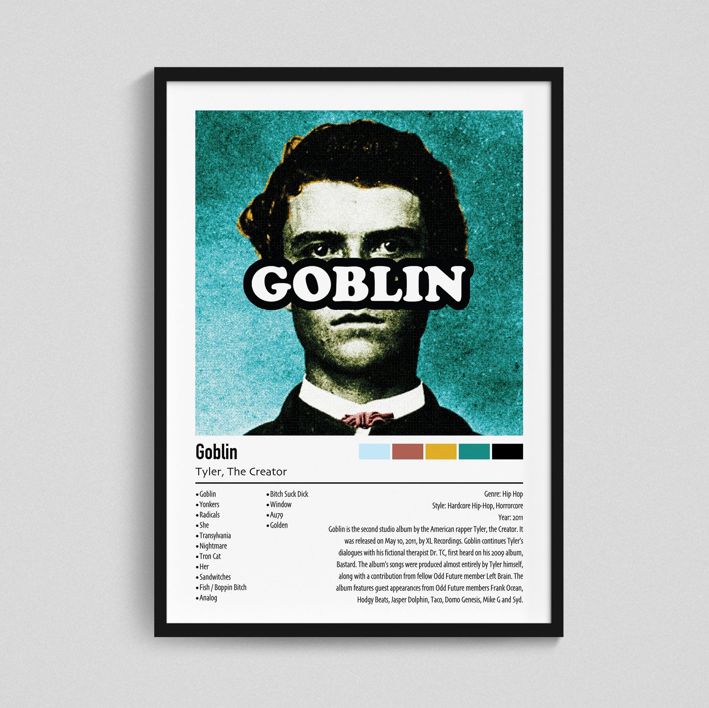 Tyler, The Creator | Goblin | Custom Album Cover Poster Print