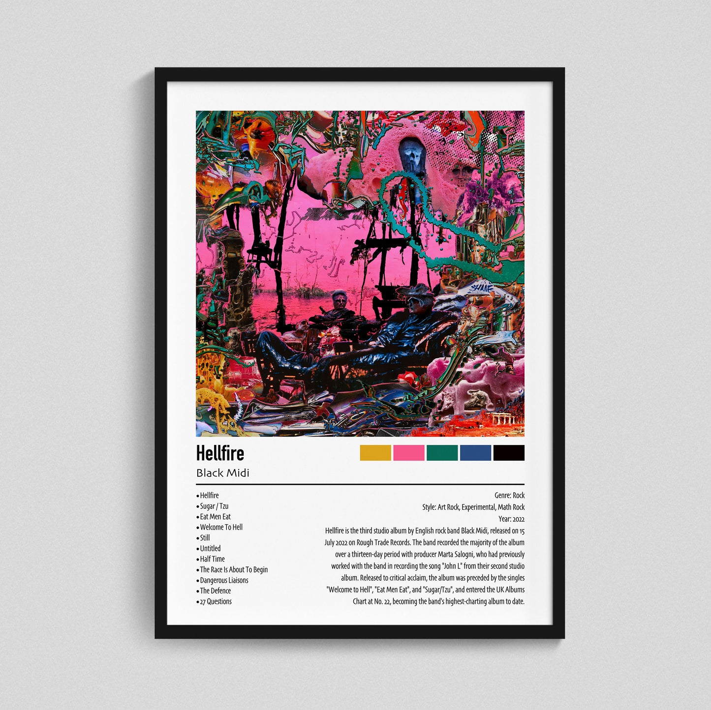 Black Midi | Hellfire | Custom Album Cover Poster Print