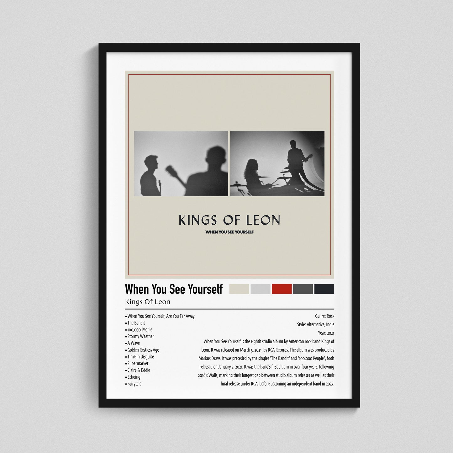 Kings Of Leon | When You See Yourself | Custom Album Cover Poster Print