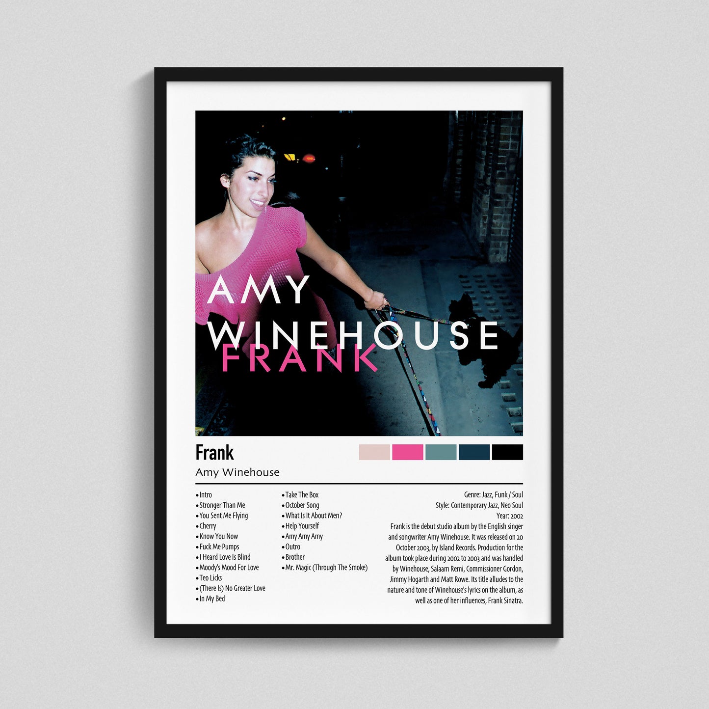 Amy Winehouse | Frank | Custom Album Cover Poster Print