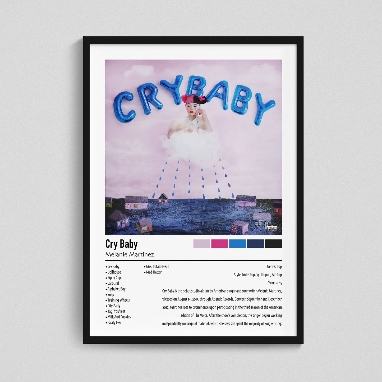 Melanie Martinez | Cry Baby | Custom Album Cover Poster Print
