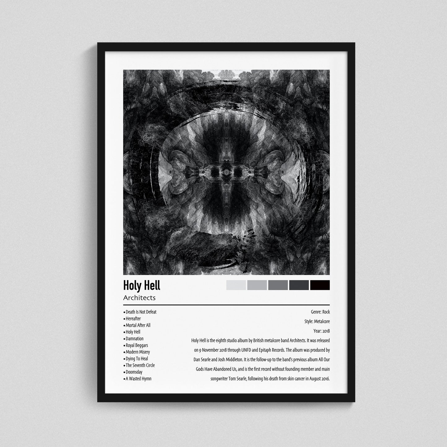 Architects | Holy Hell | Custom Album Cover Poster Print