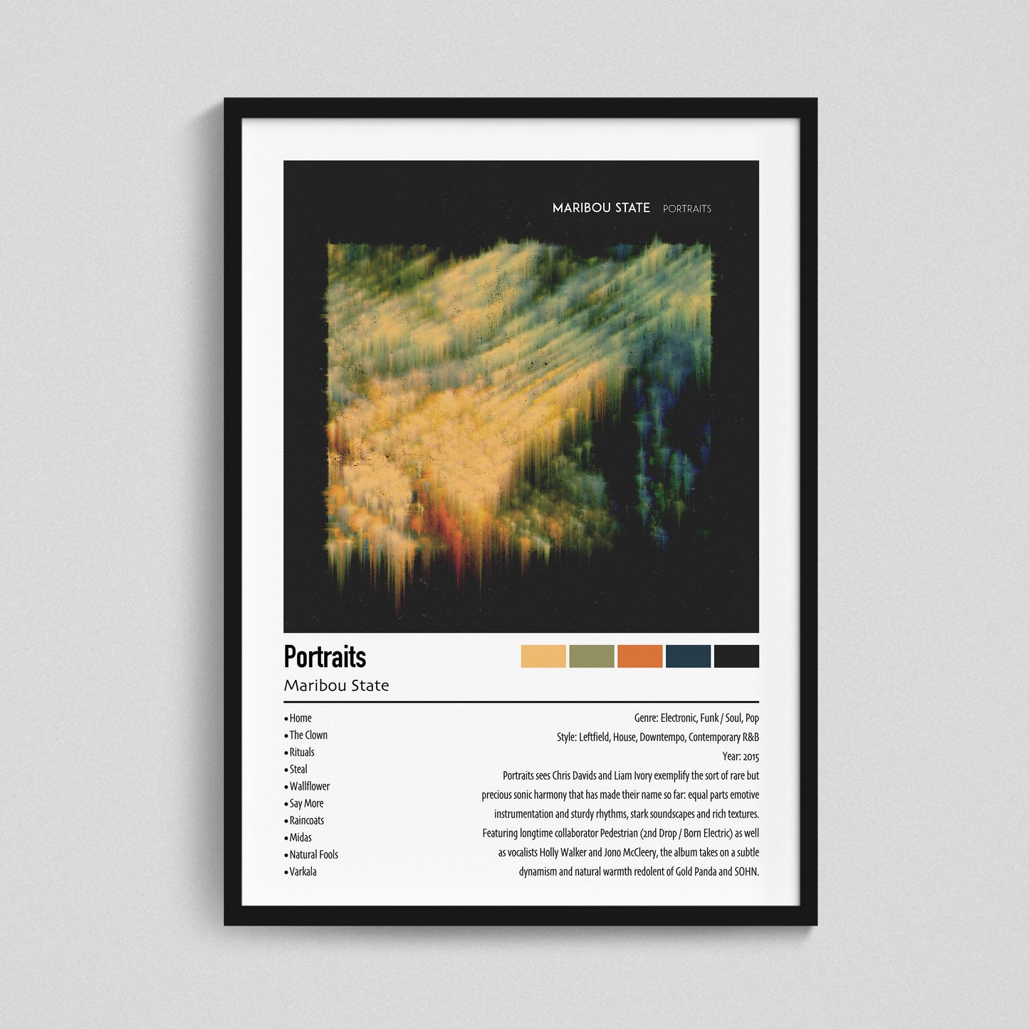 Maribou State | Portraits | Custom Album Cover Poster Print