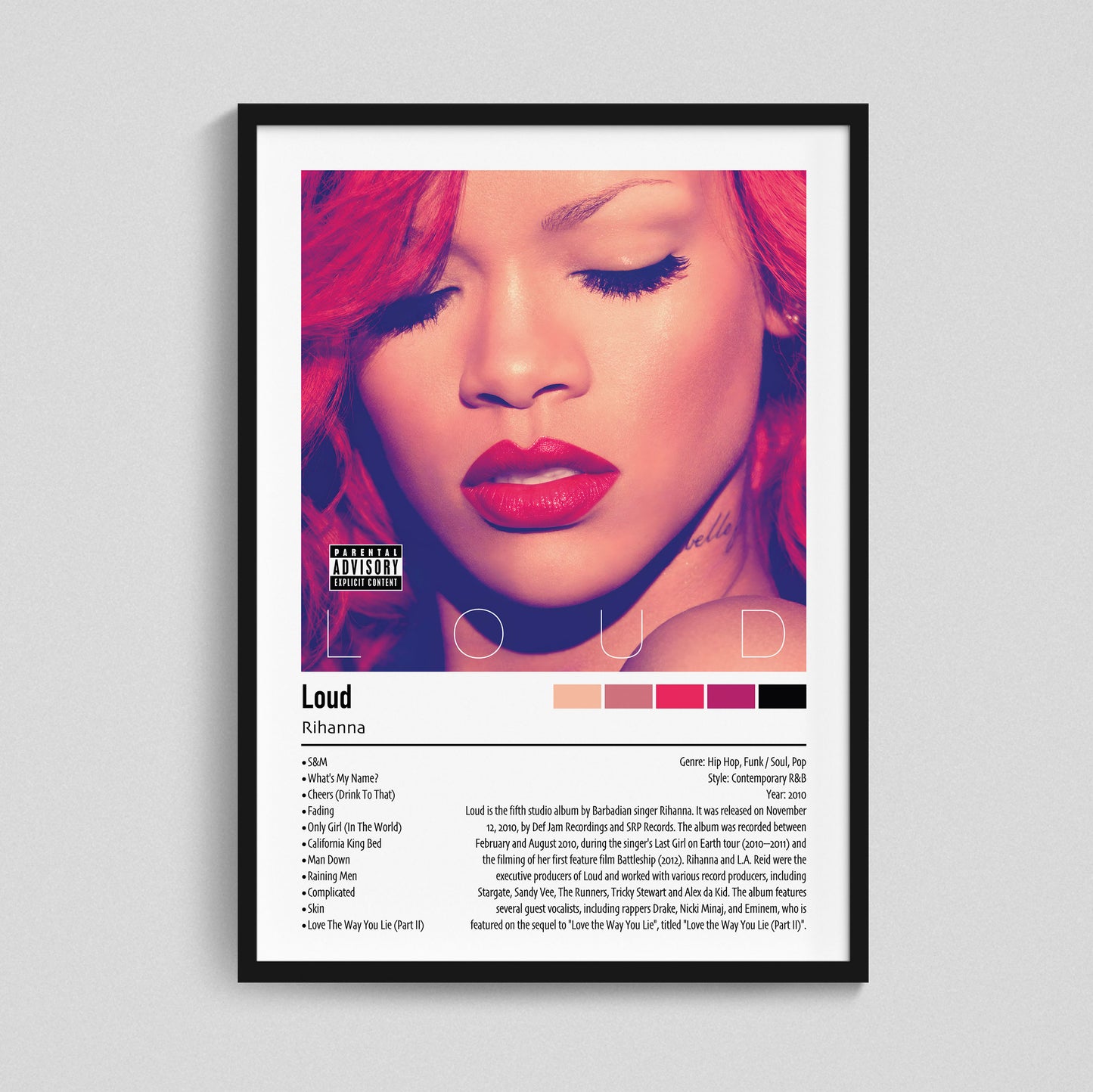 Rihanna | Loud | Custom Album Cover Poster Print