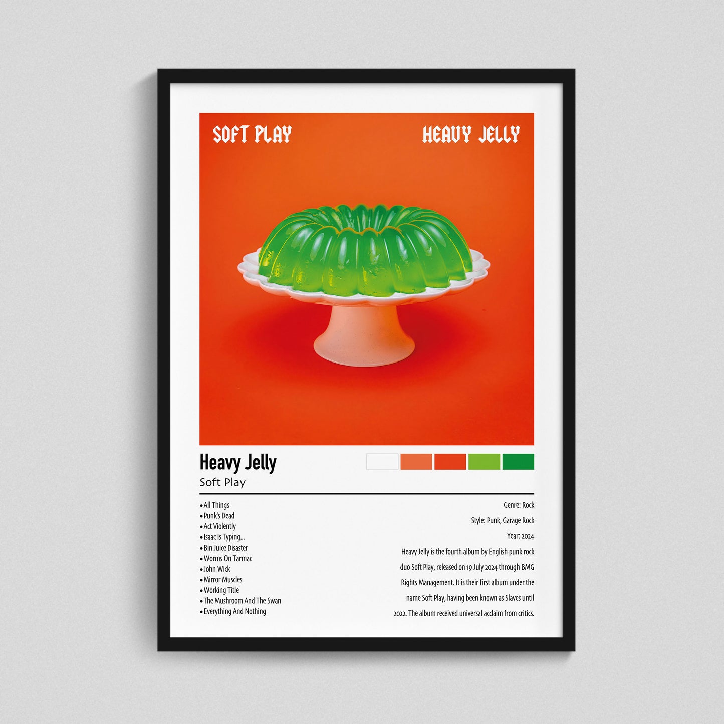 Soft Play | Heavy Jelly | Custom Album Cover Poster Print