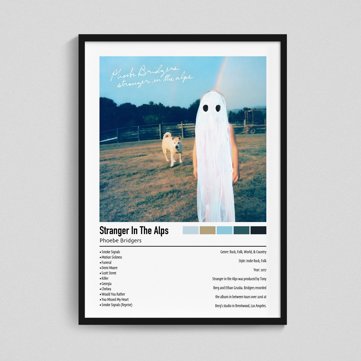 Phoebe Bridgers | Stangers In The Alps | Custom Album Cover Poster Print