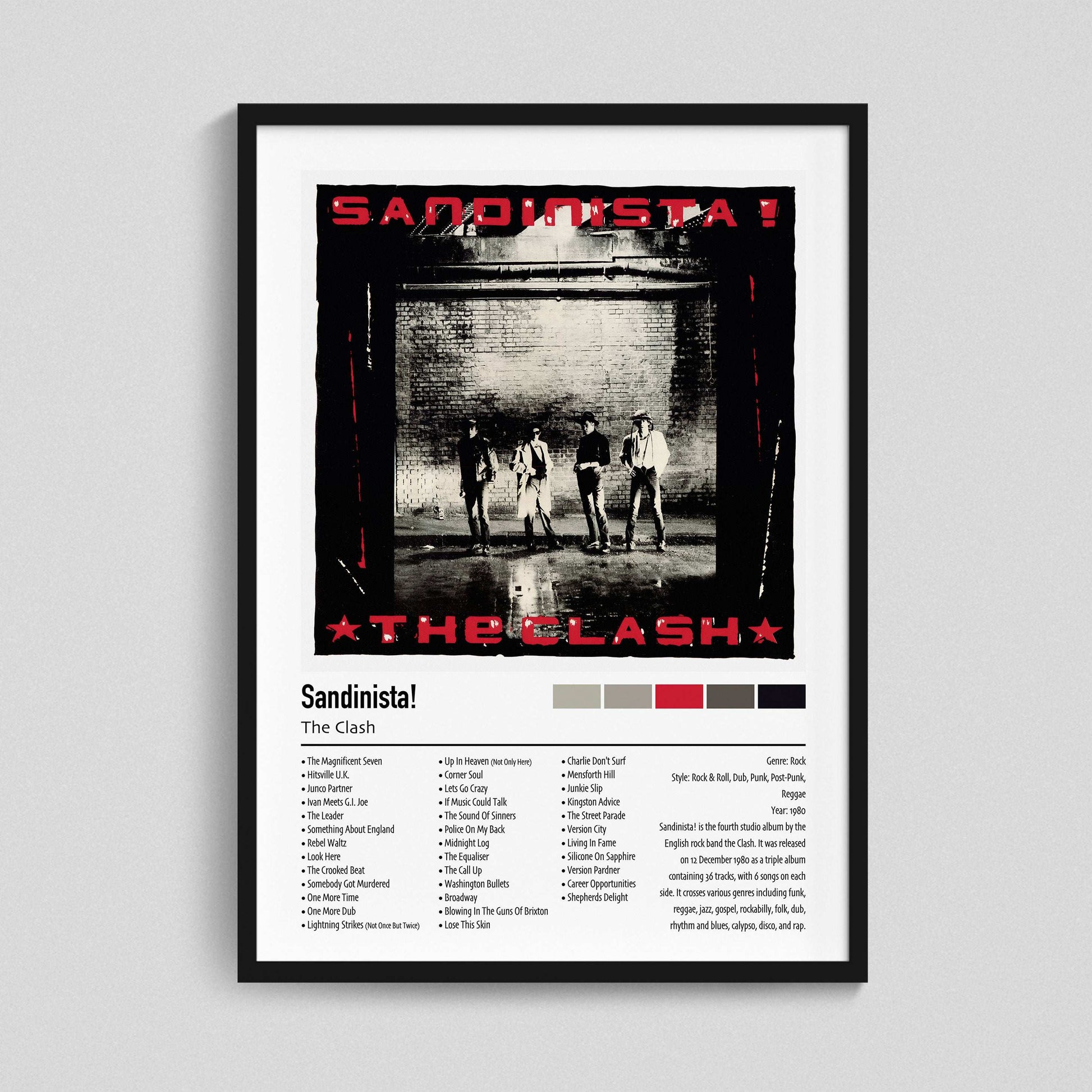 The Clash | Sandinista! | Custom Album Cover Poster Print