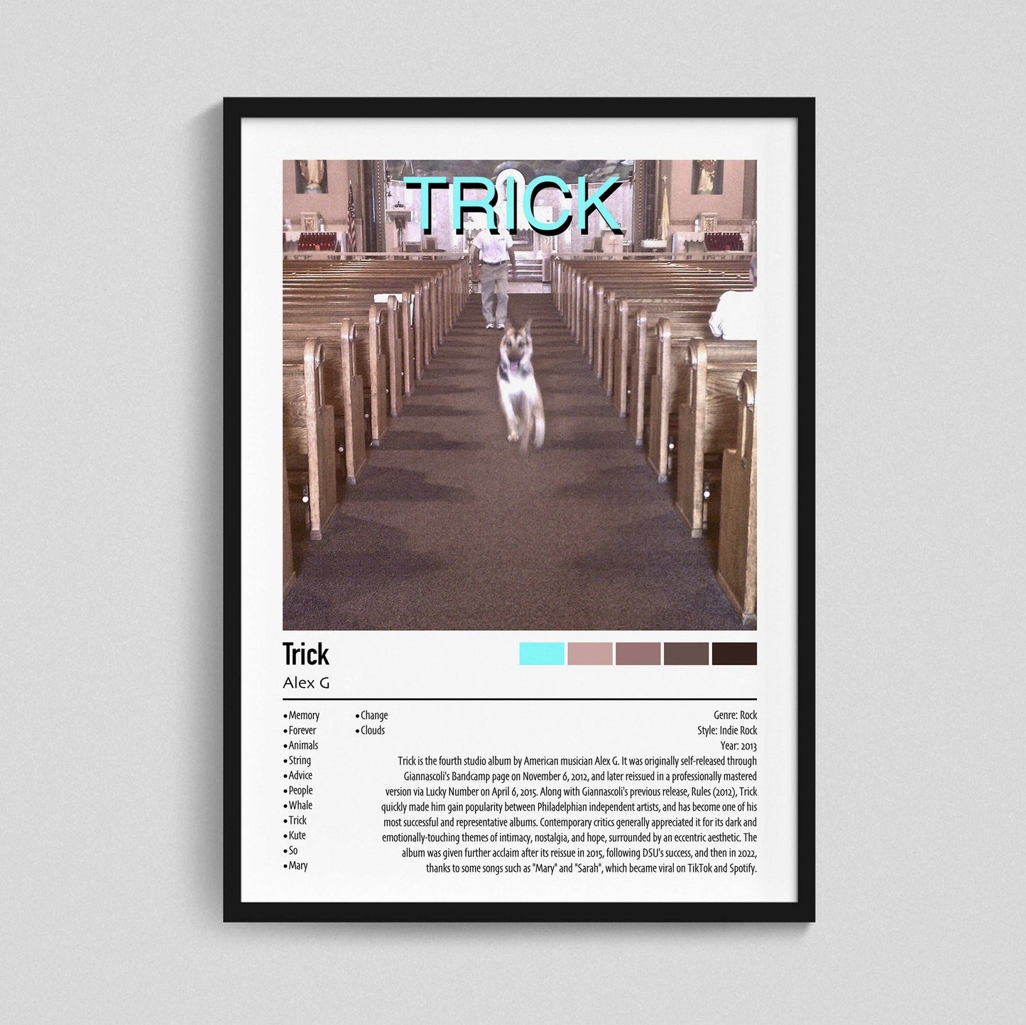 Alex G | Trick | Custom Album Cover Poster Print