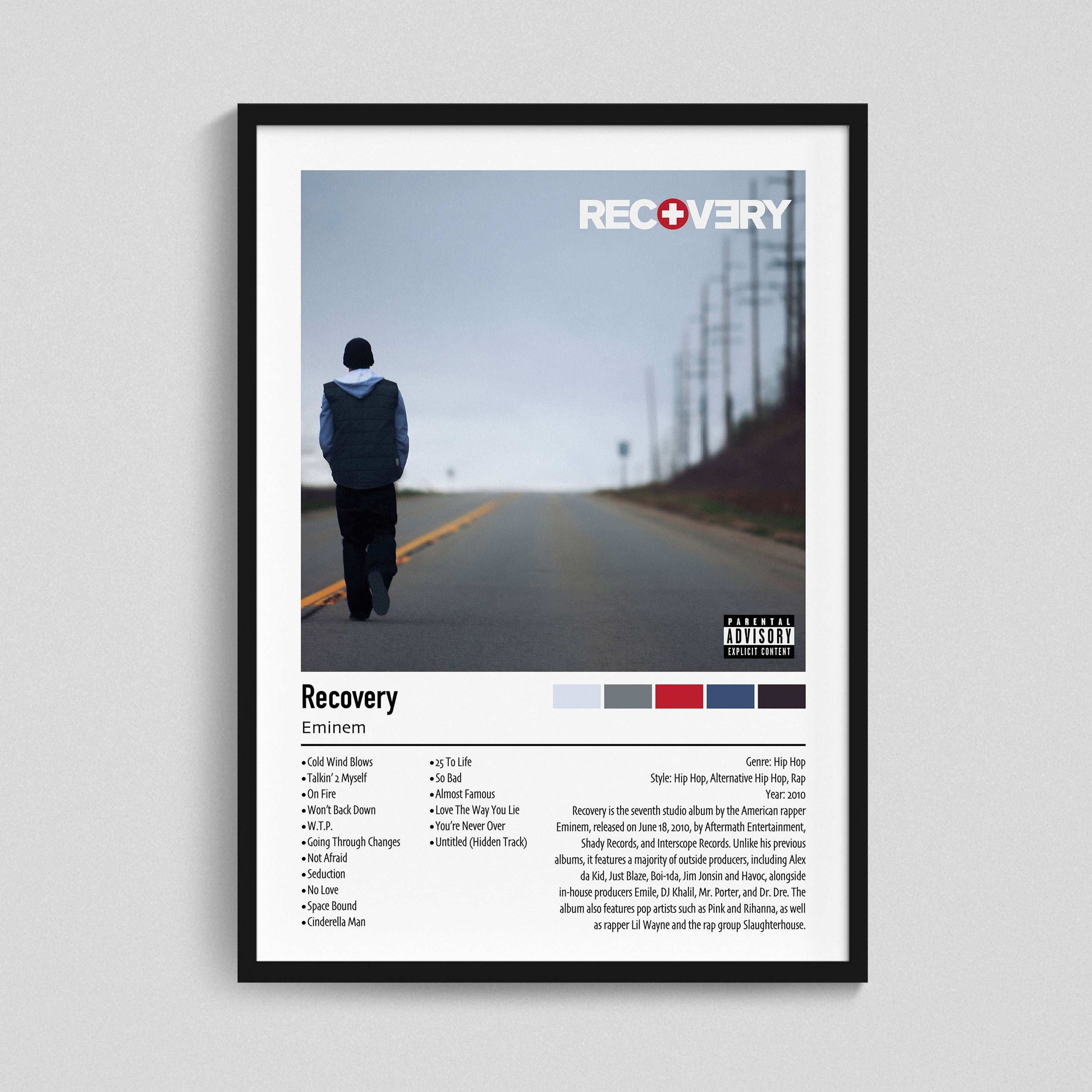 Eminem | Recovery | Custom Album Cover Poster Print