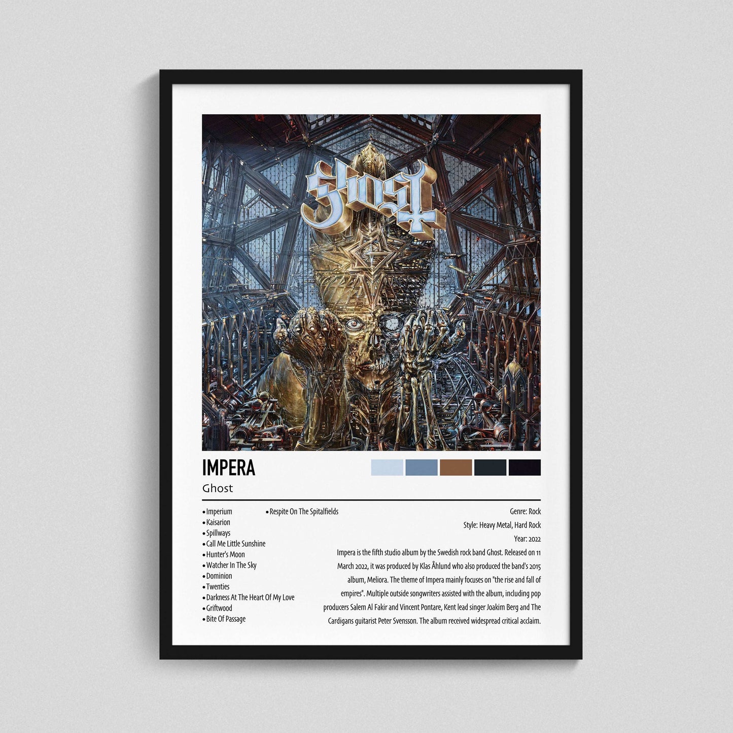 Ghost | IMPERA | Custom Album Cover Poster Print