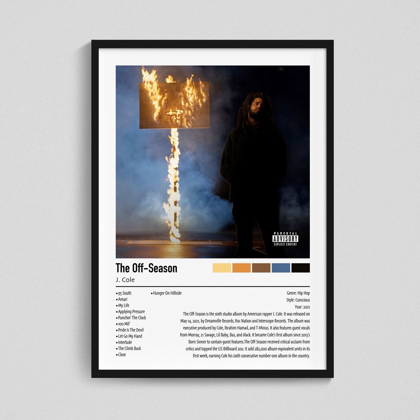 J. Cole | The Off-Season | Custom Album Cover Poster Print