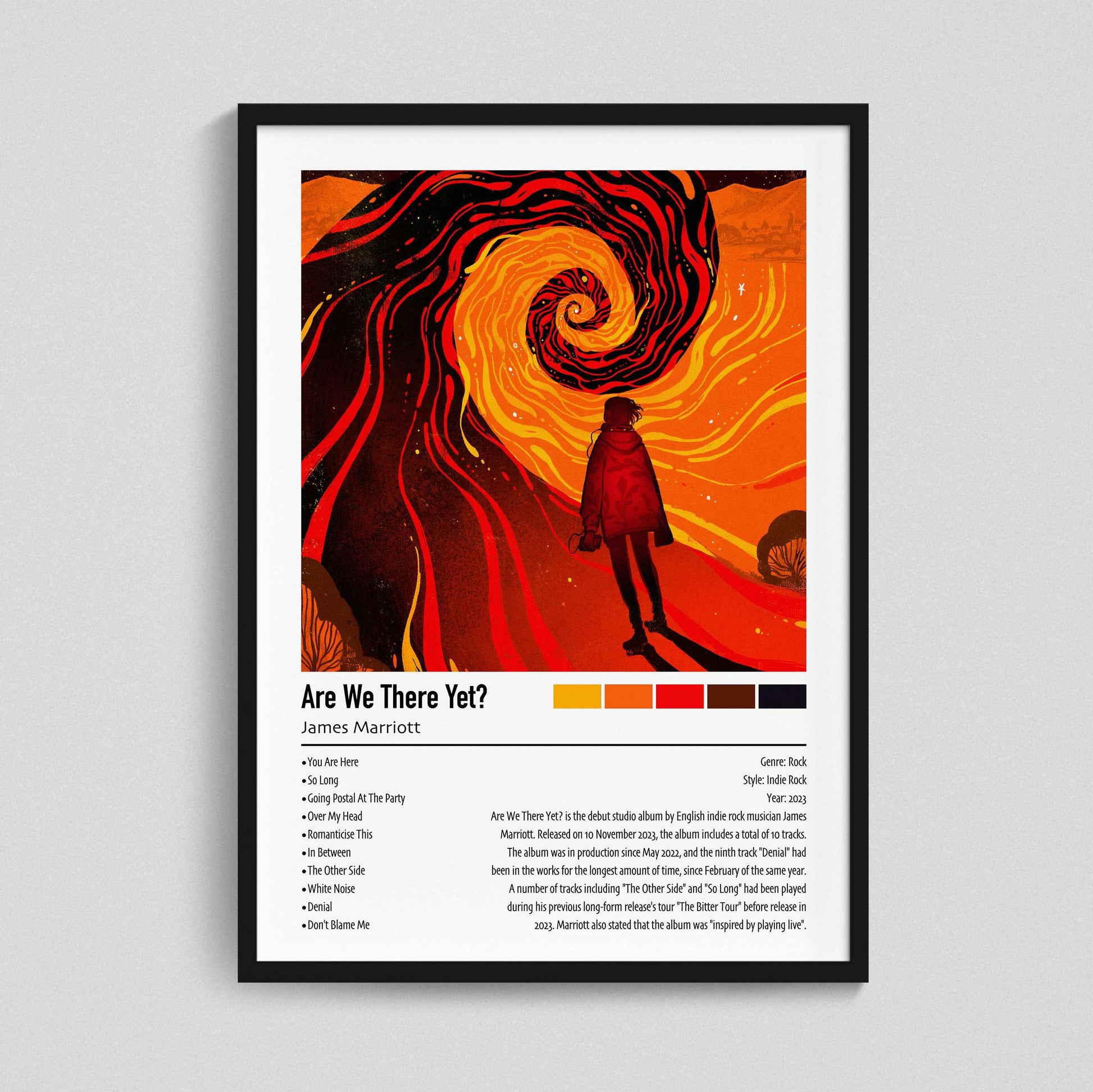 James Marriott | Are We There Yet? | Custom Album Cover Poster Print