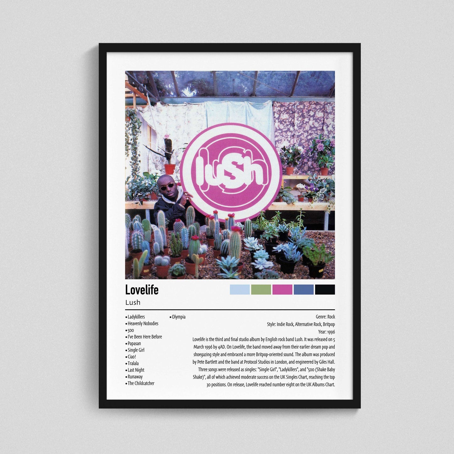 Lush | Lovelife | Custom Album Cover Poster Print