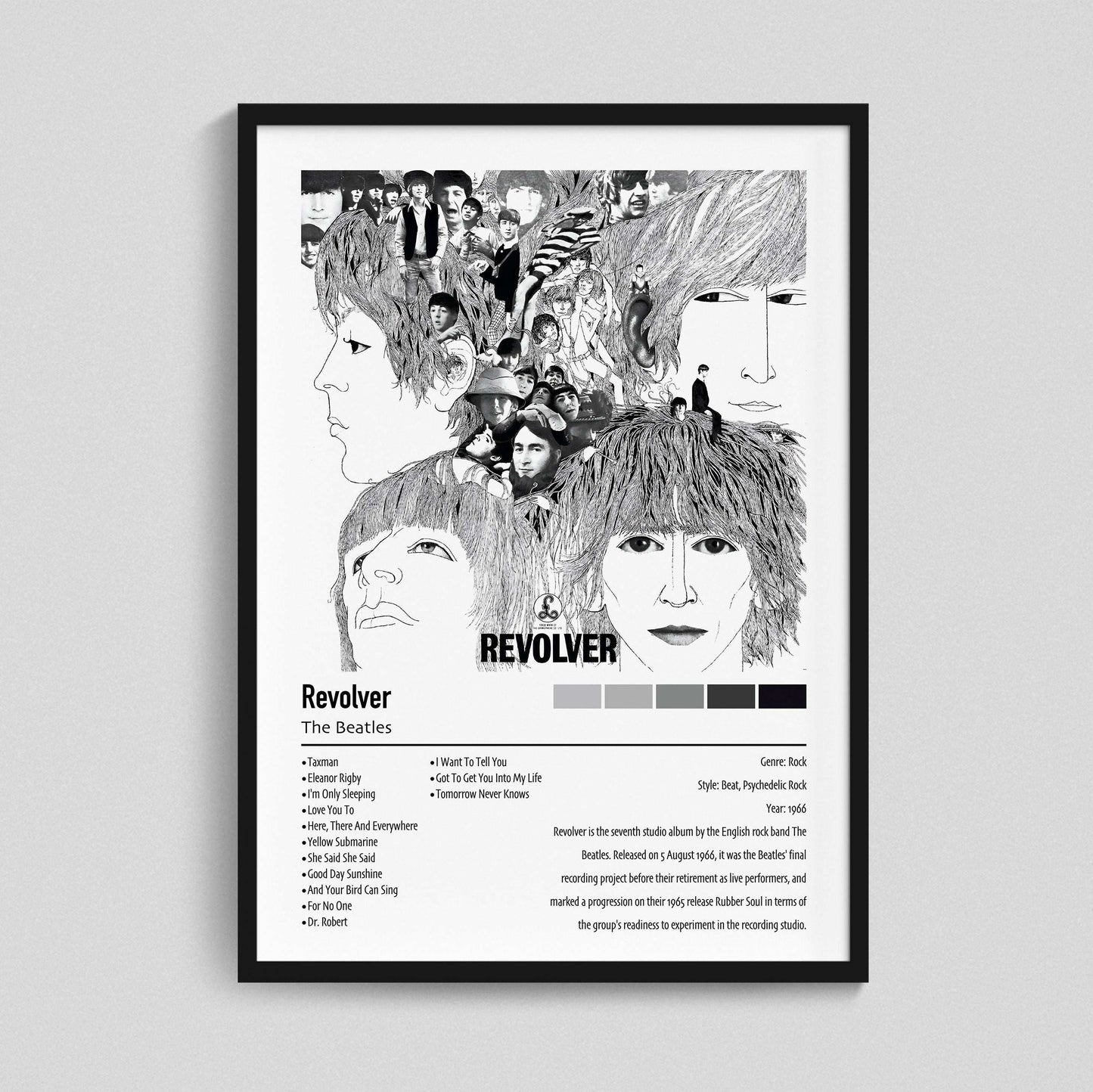 The Beatles | Revolver | Custom Album Cover Poster Print