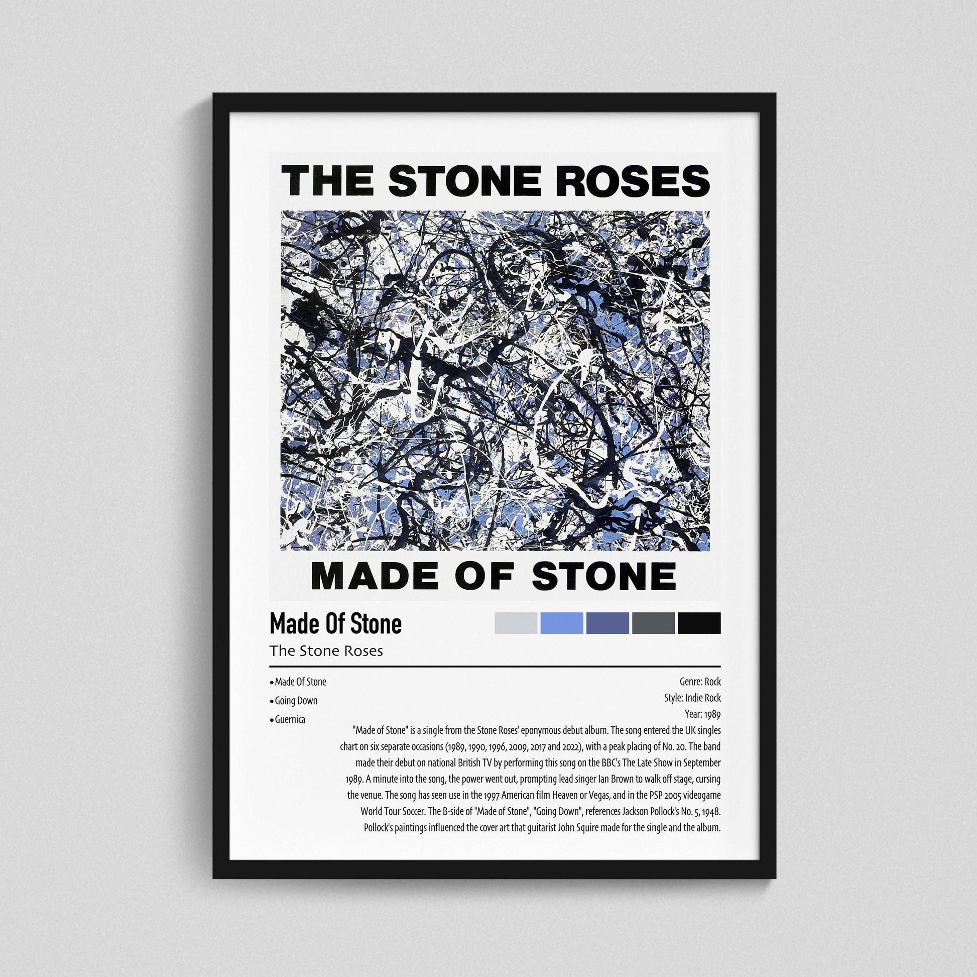 The Stone Roses | Made Of Stone | Custom Album Cover Poster Print