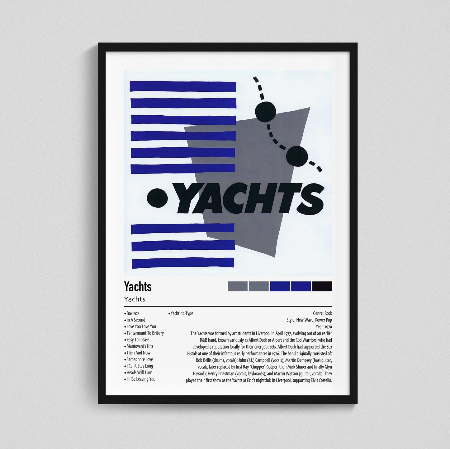 Yachts | Yachts | Custom Album Cover Poster Print