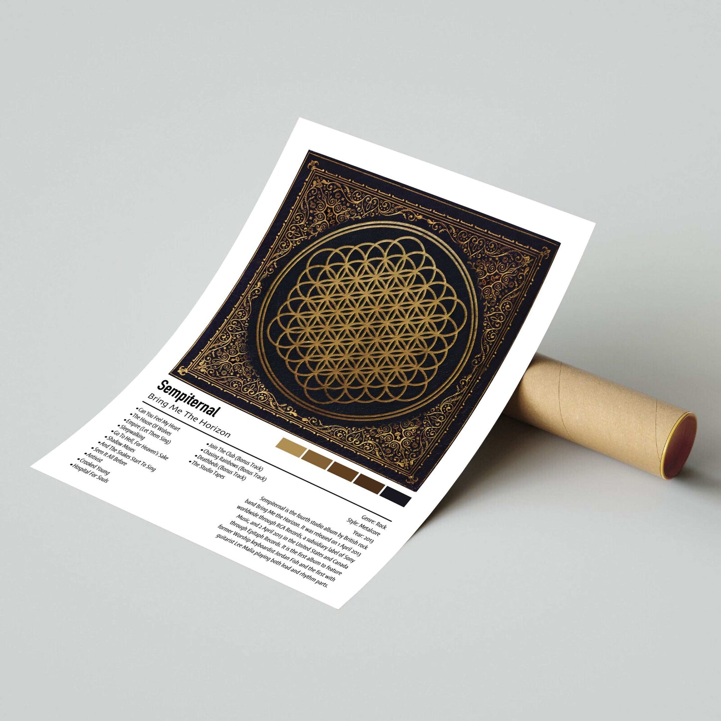 Bring Me The Horizon | Sempiternal | Custom Album Cover Poster Print